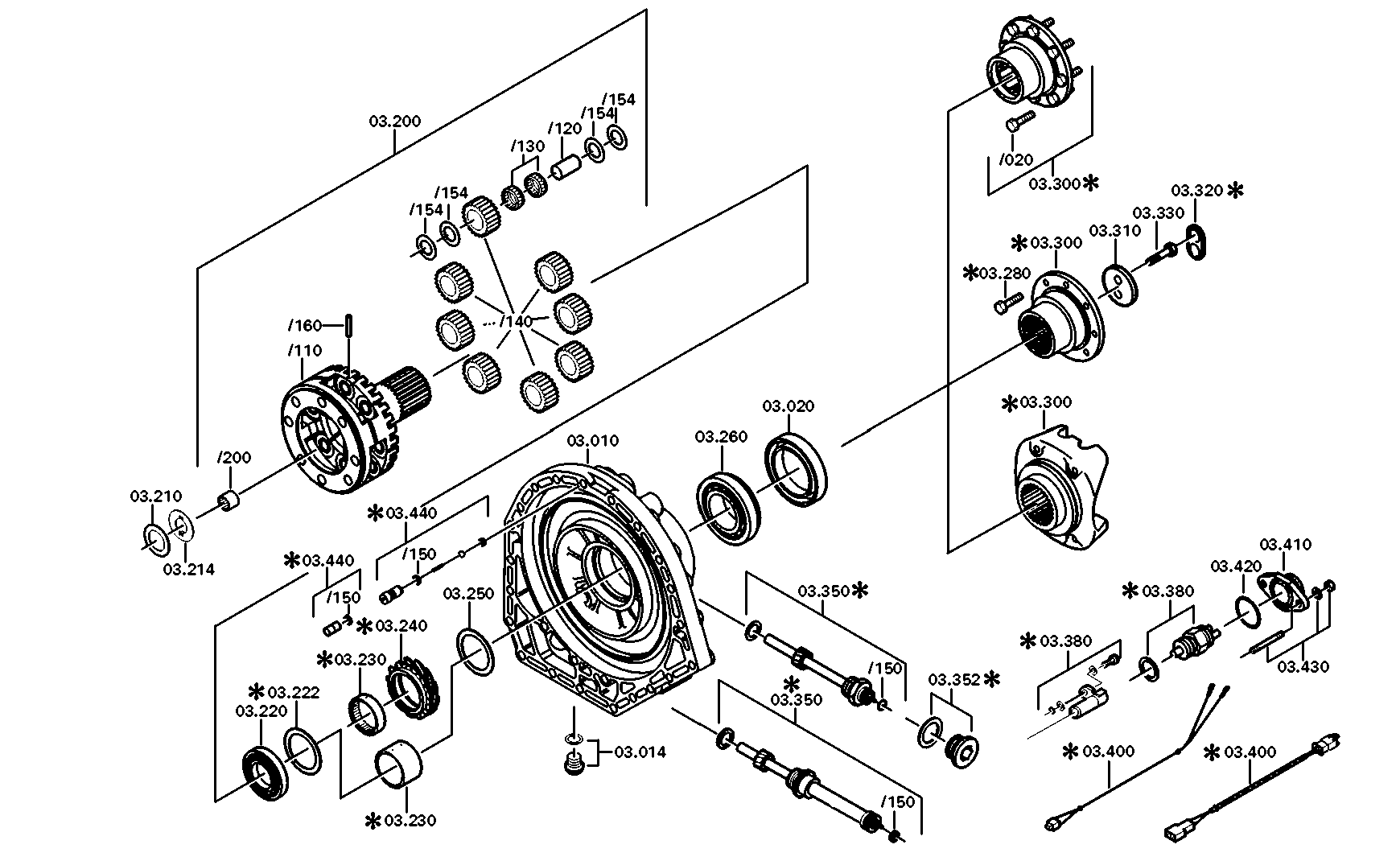 drawing for DAF 69268 - PLANET GEAR SET