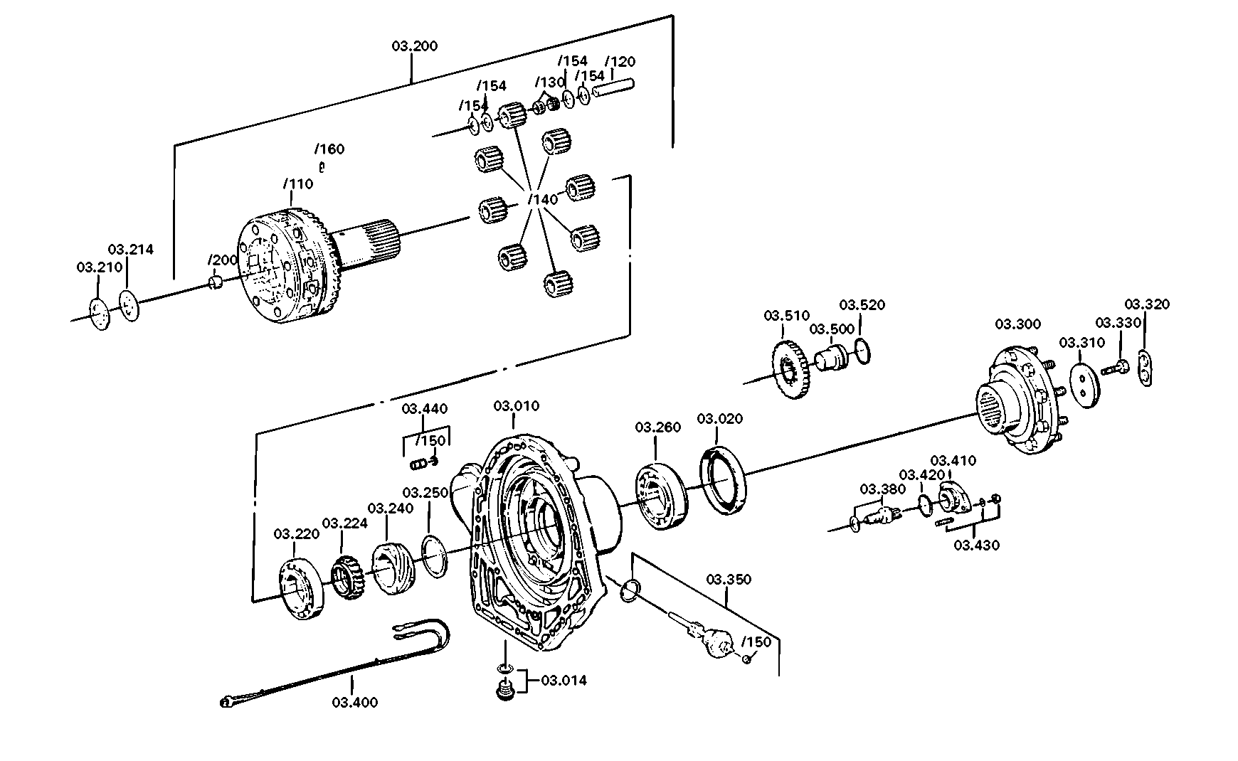 drawing for DAF 69268 - PLANET GEAR SET