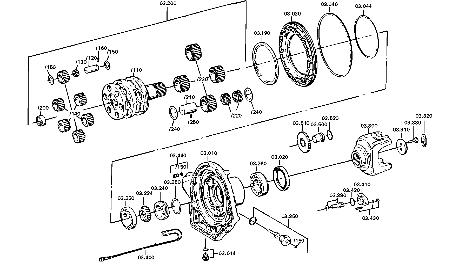 drawing for JOHN DEERE AT325648 - SEALING KIT CPL