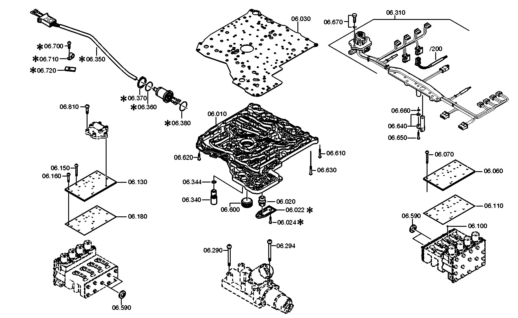 drawing for DAIMLER AG A0002771301 - VALVE BLOCK