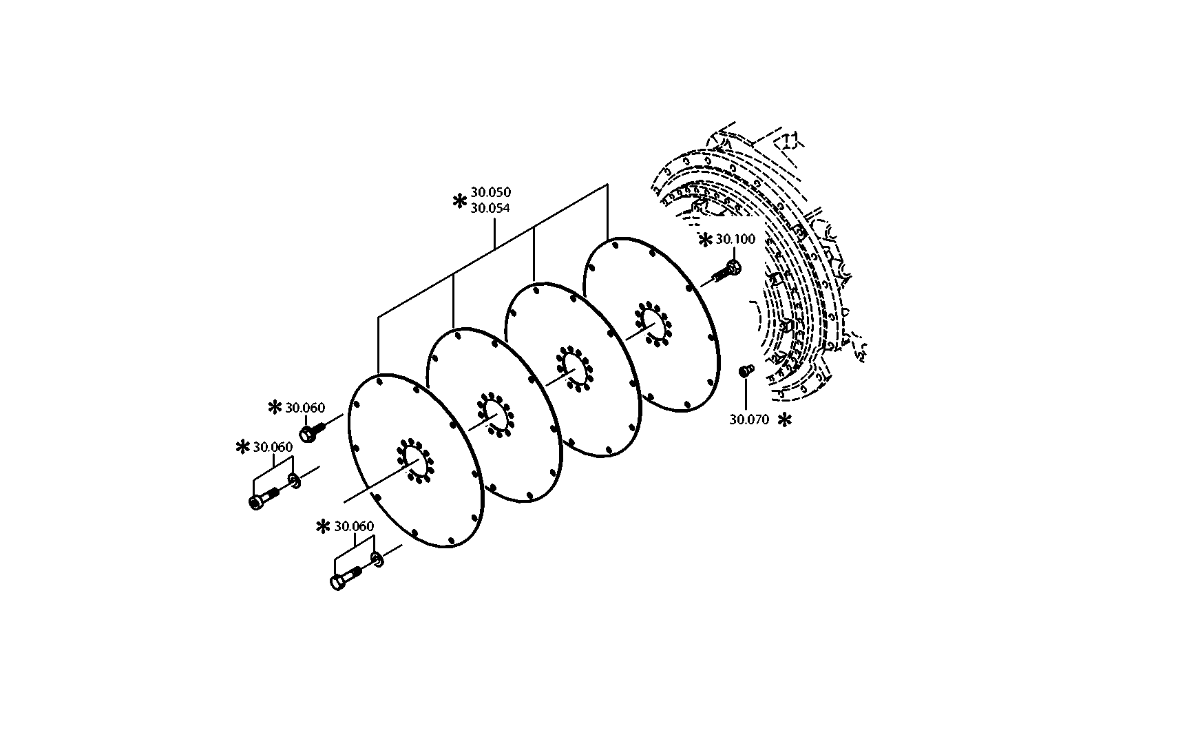 drawing for BREDA MENARINIBUS S.P.A D308621 - CONNECTION