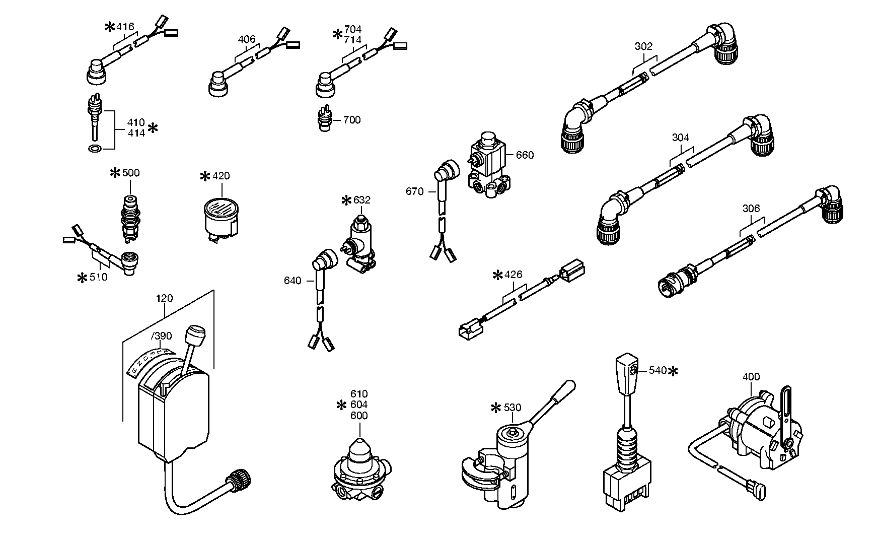 drawing for TEREX EQUIPMENT LIMITED 8052175 - CABLE GENERAL