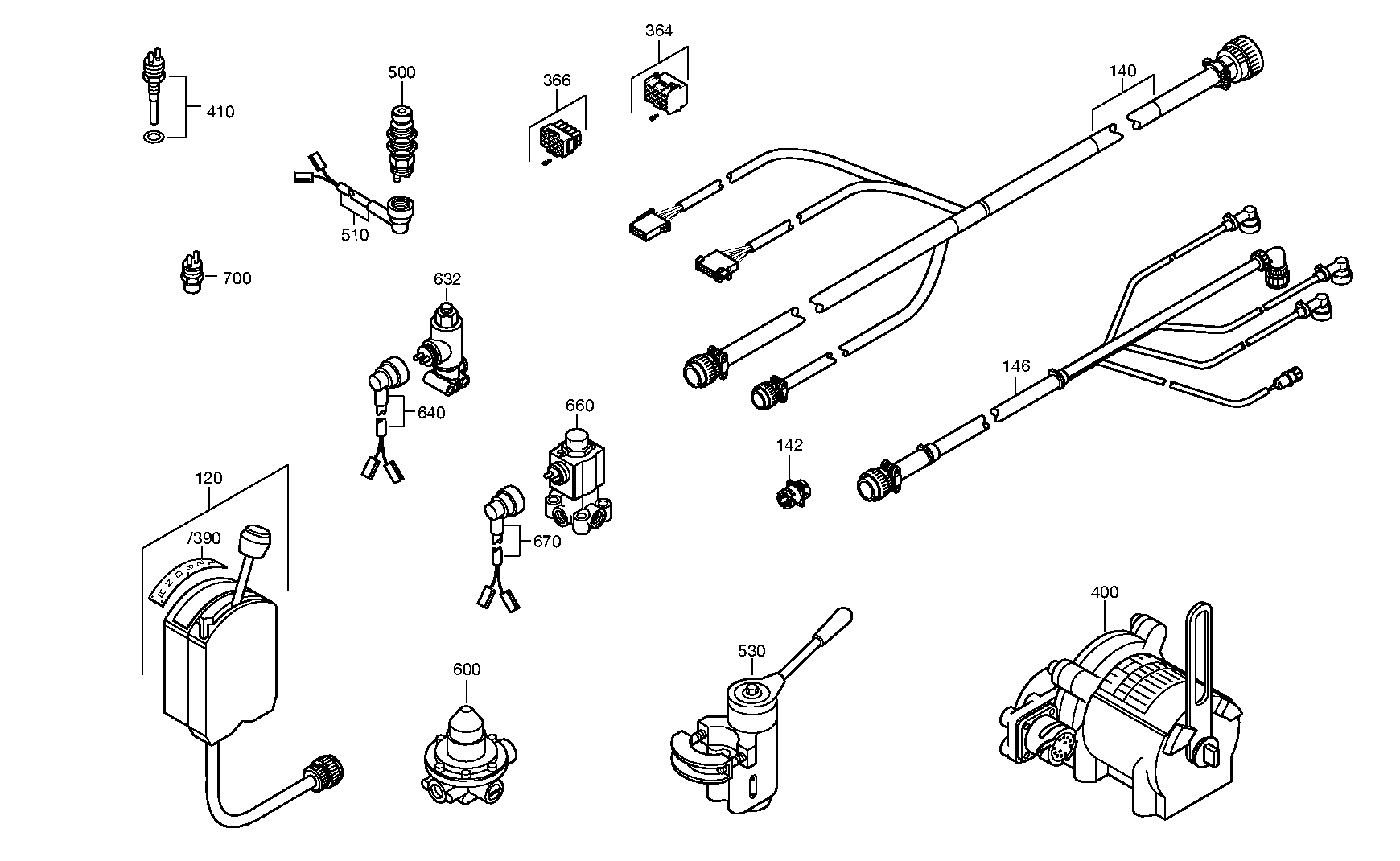 drawing for TEREX EQUIPMENT LIMITED 8052175 - CABLE GENERAL