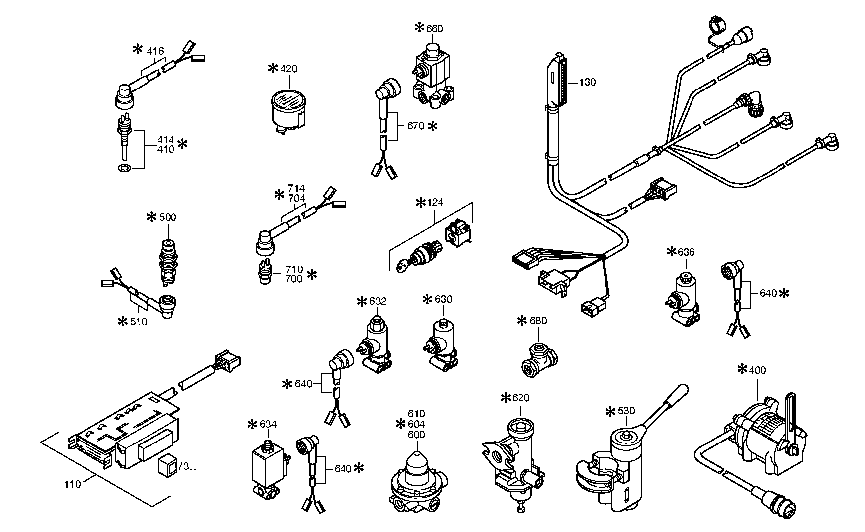 drawing for NEOPLAN BUS GMBH 010810310 - KICK-D.SWITCH