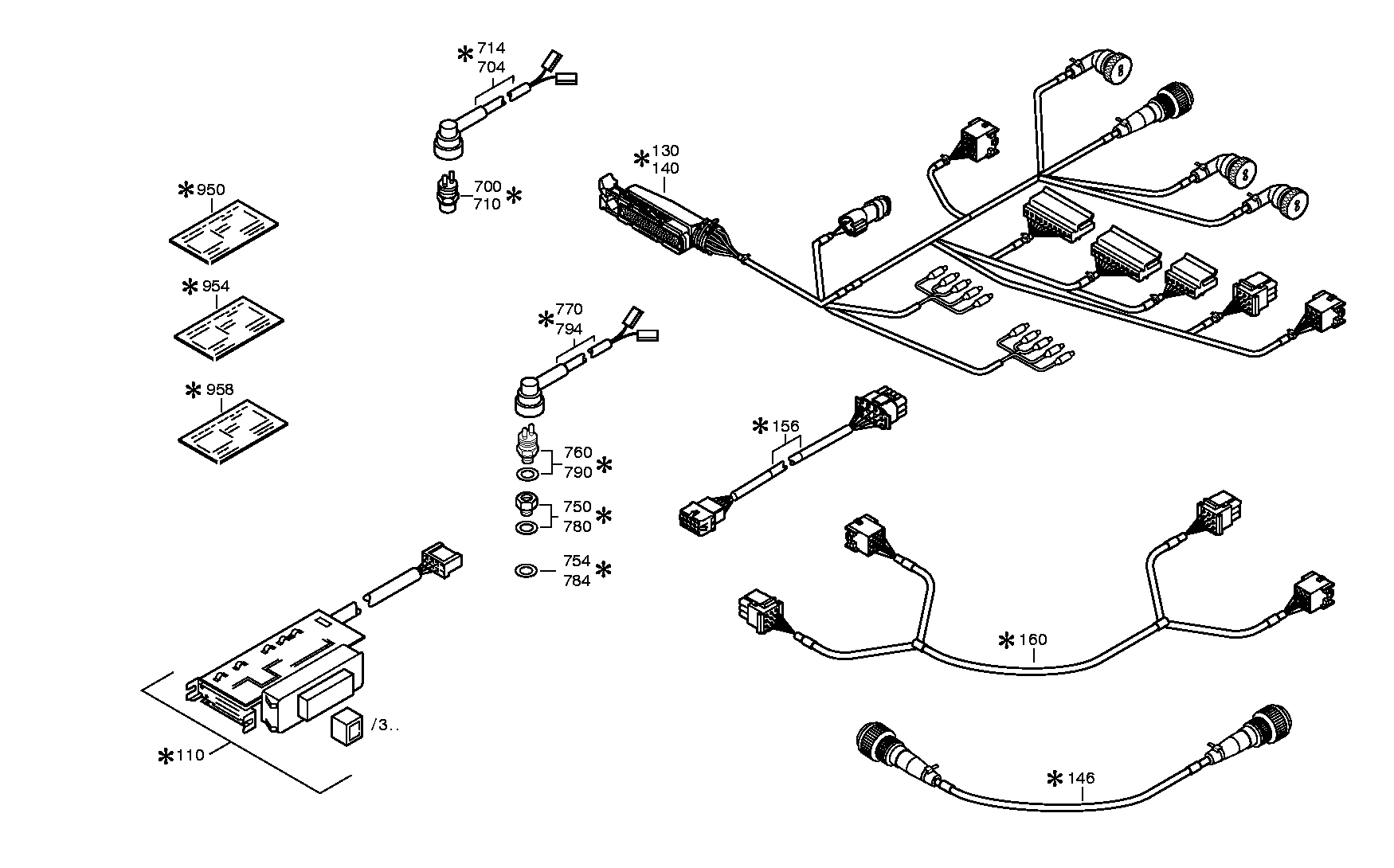 drawing for NOVABUS G9007464-40 - CABLE ECOMAT