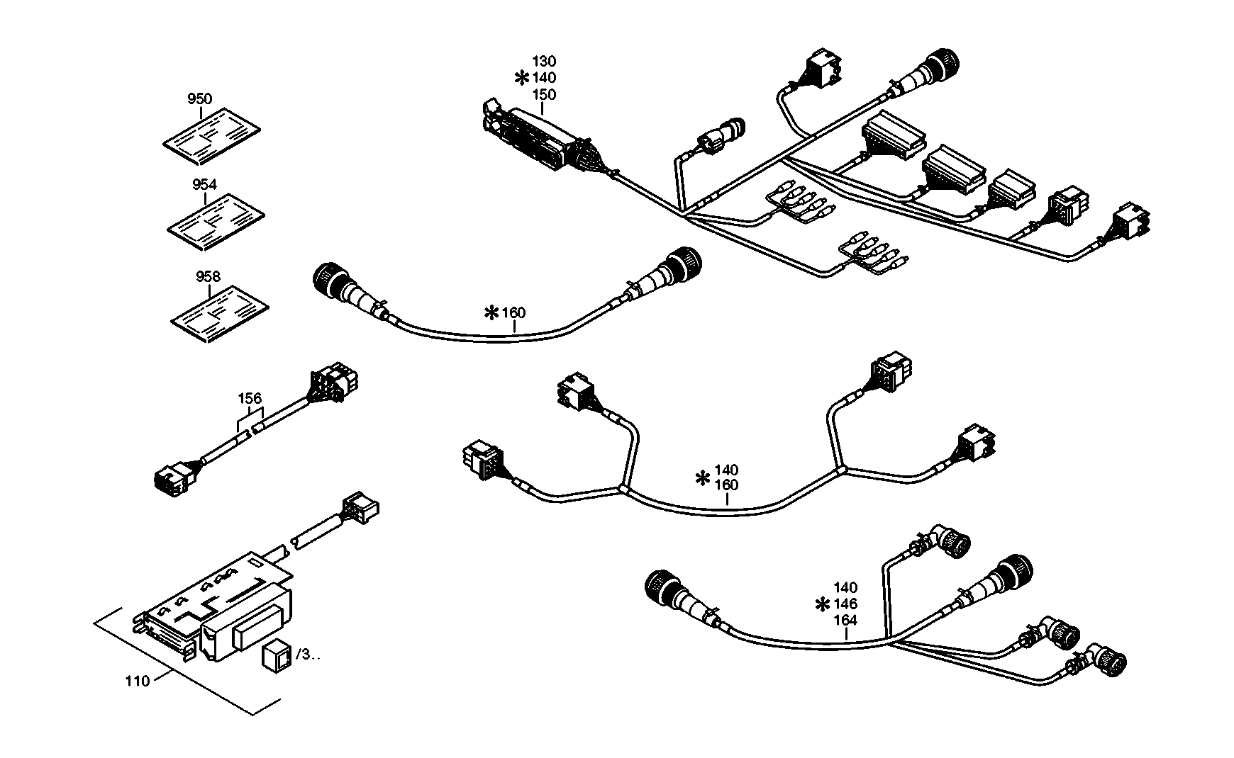 drawing for NOVABUS G9007464-40 - CABLE ECOMAT