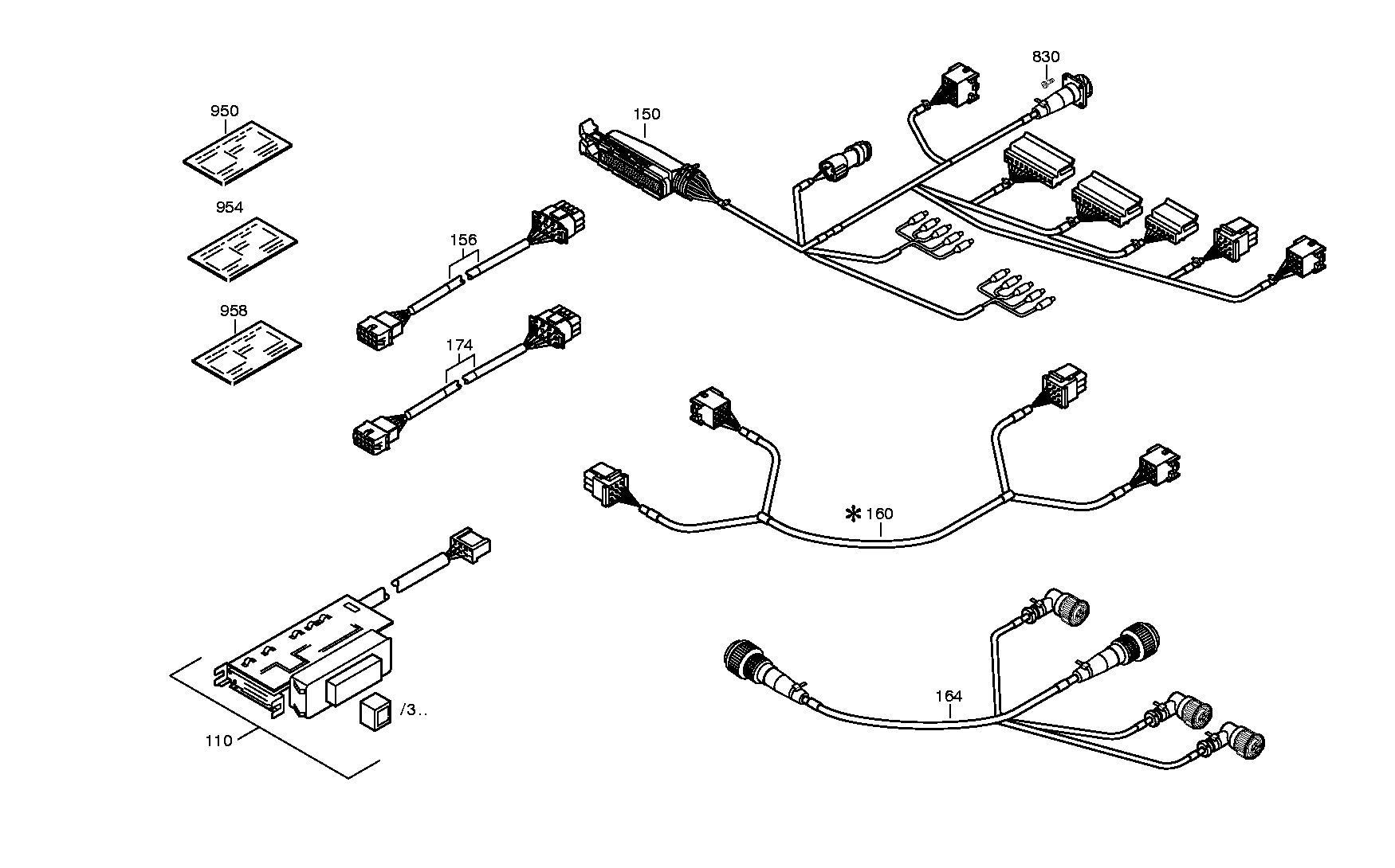 drawing for NEW FLYER INDUSTRIES LTD. 144636 - CABLE ECOMAT