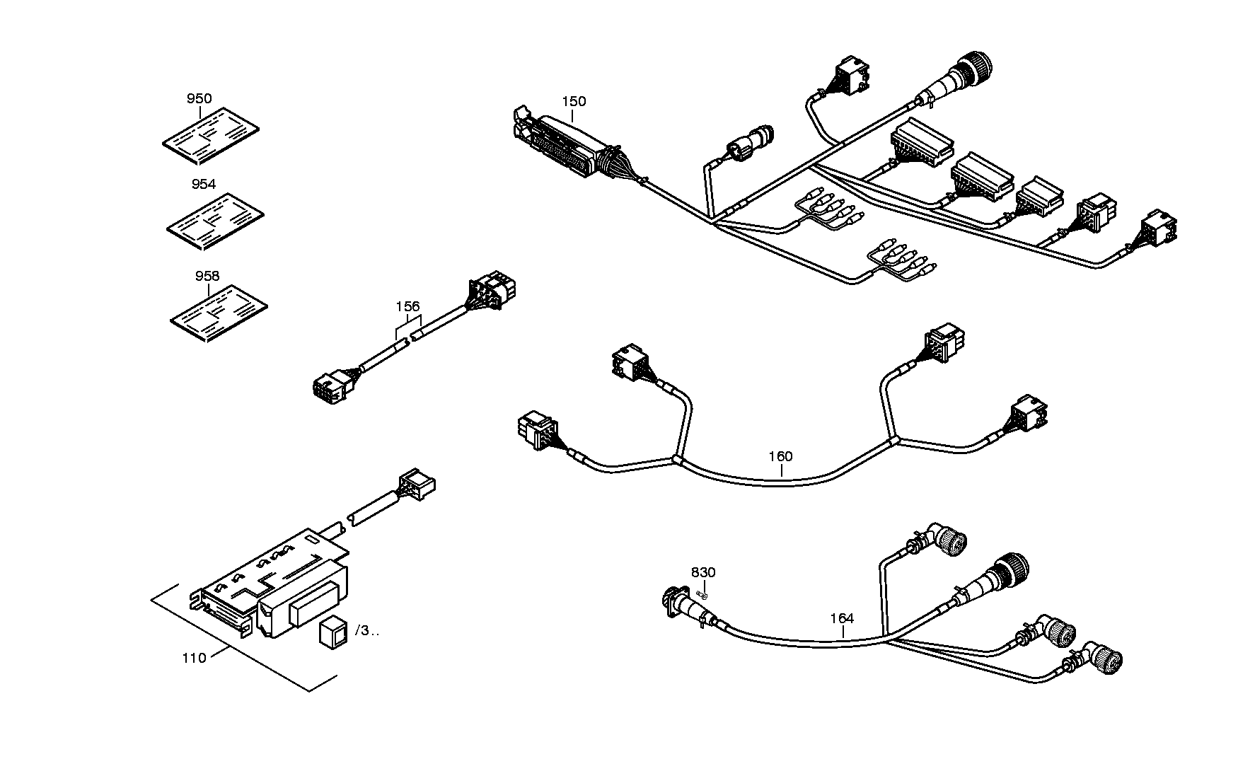 drawing for NEW FLYER INDUSTRIES LTD. 148020 - CABLE ECOMAT