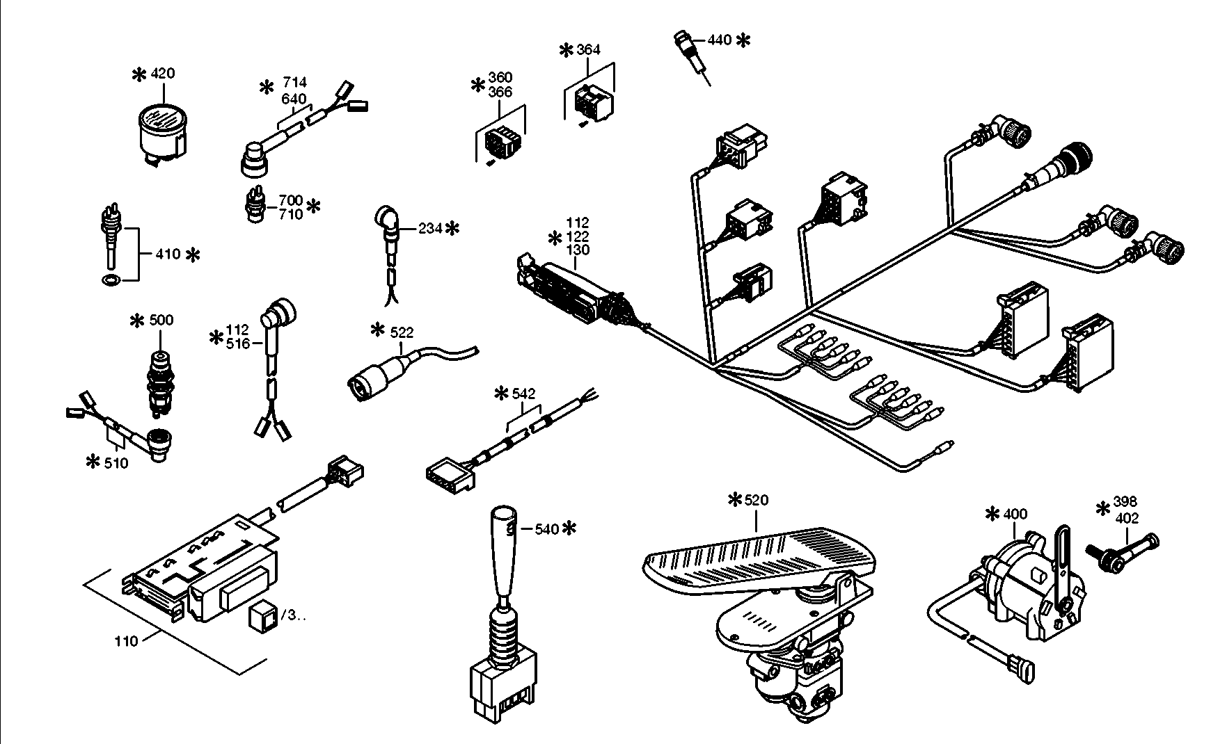 drawing for Hyundai Construction Equipment 915008K000 - CABLE ECOMAT