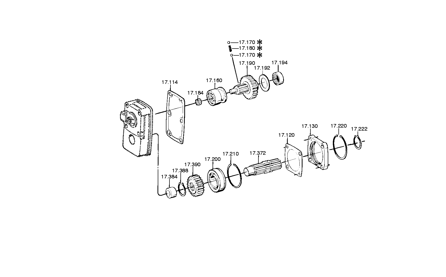 drawing for DAIMLER AG A0002642028 - HOUSING
