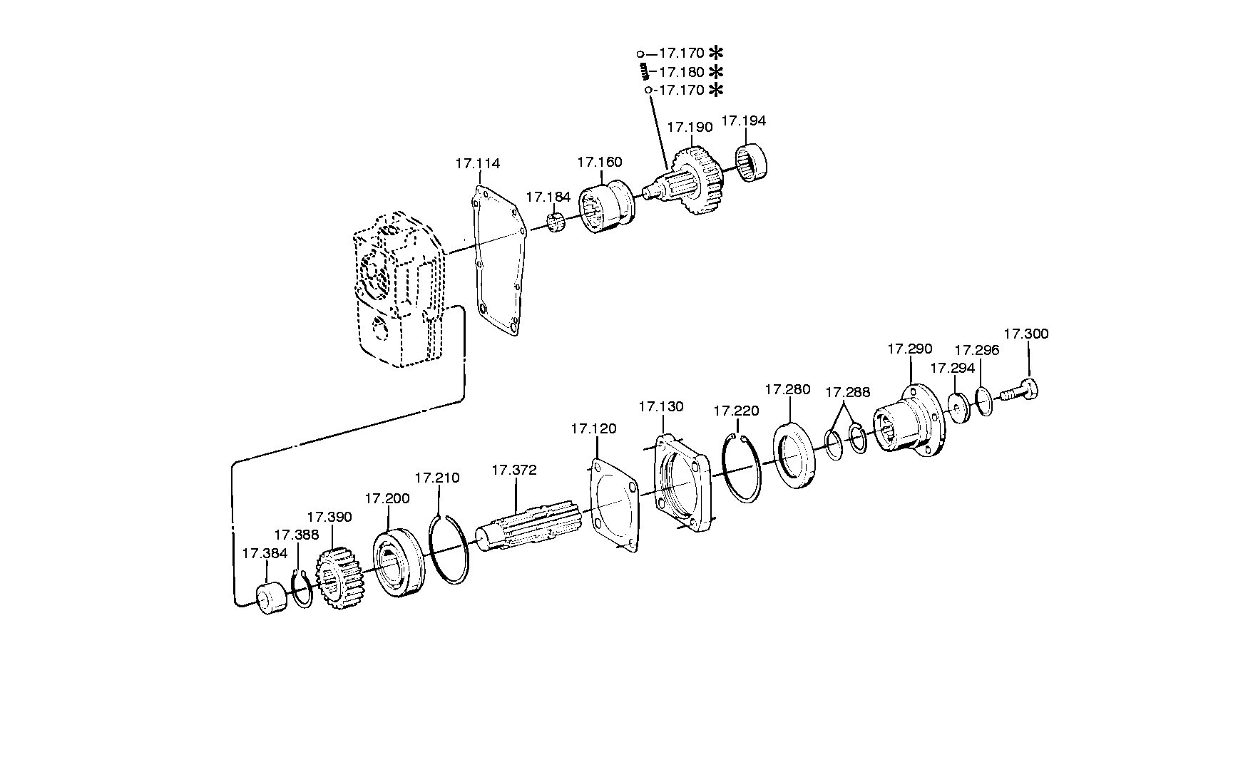 drawing for IVECO 5000807334 - HOUSING