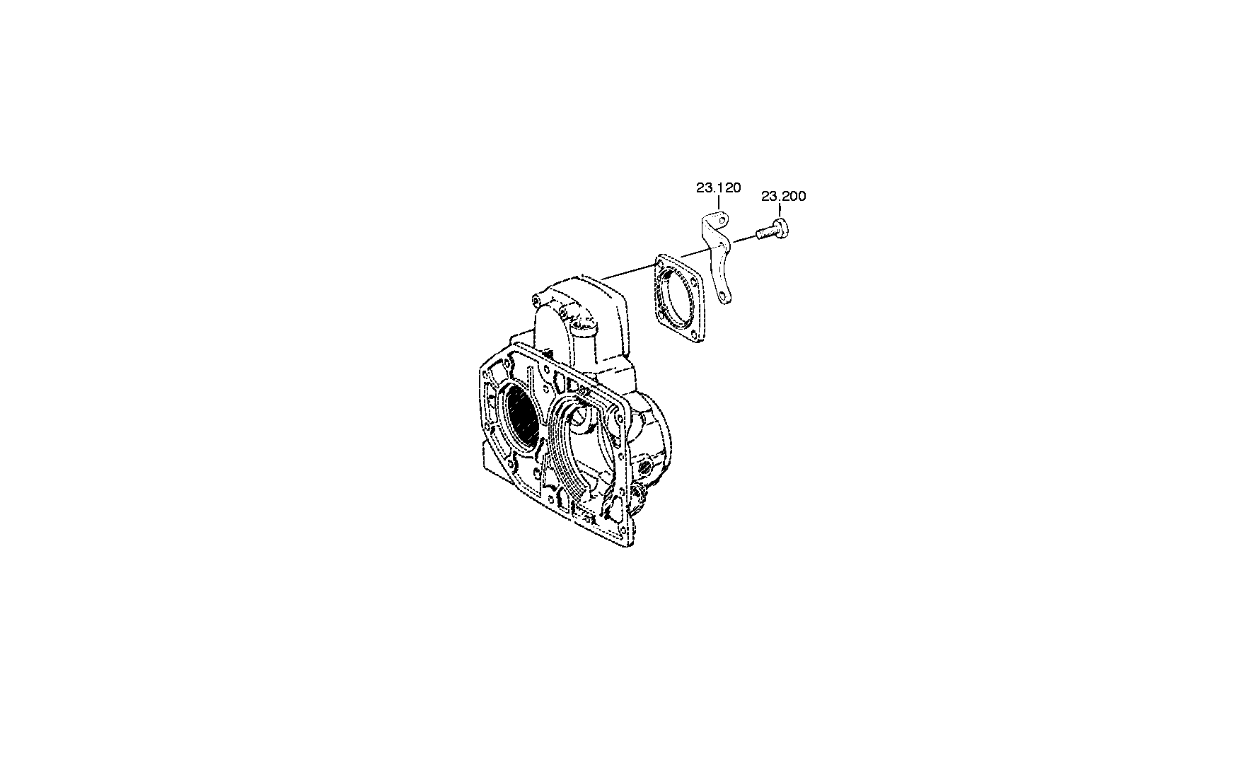 drawing for IVECO 42532422 - SHIFT CYLINDER