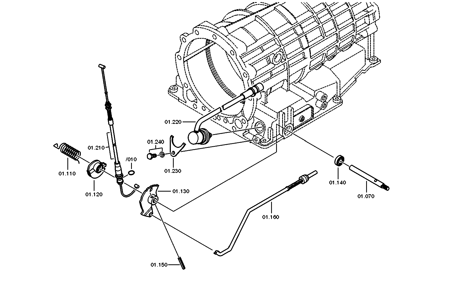 drawing for UNIPART 02JLM 2275 - ACTUATING ROD