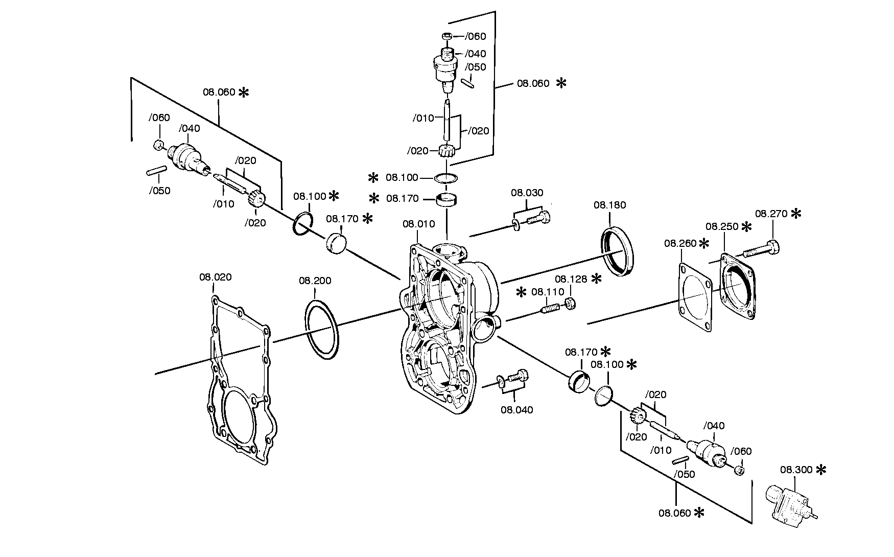 drawing for IVECO 5000804355 - SPEEDOMETER DRIVE SHAFT