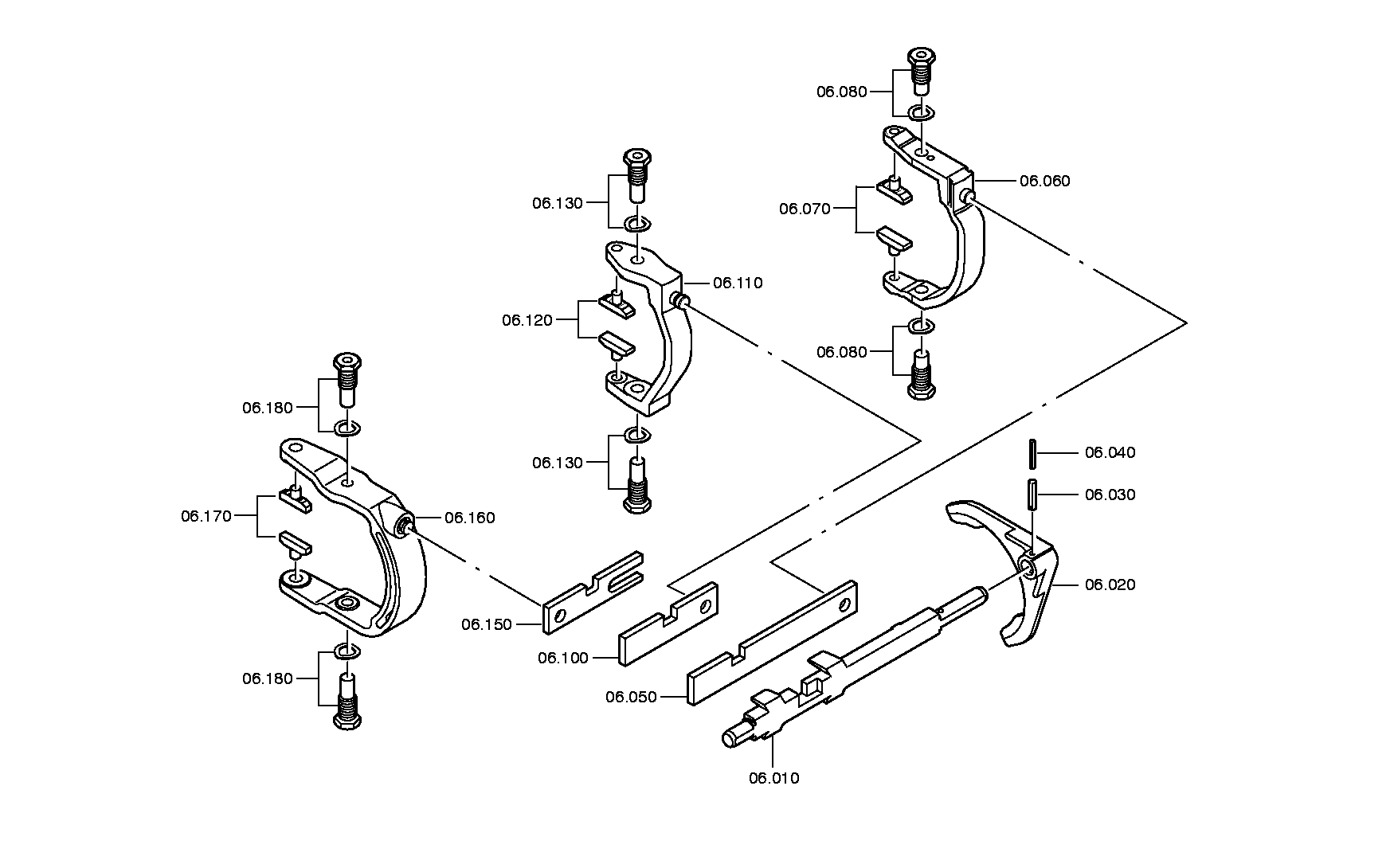 drawing for DAIMLER AG A0002655001 - GEAR SHIFT FORK