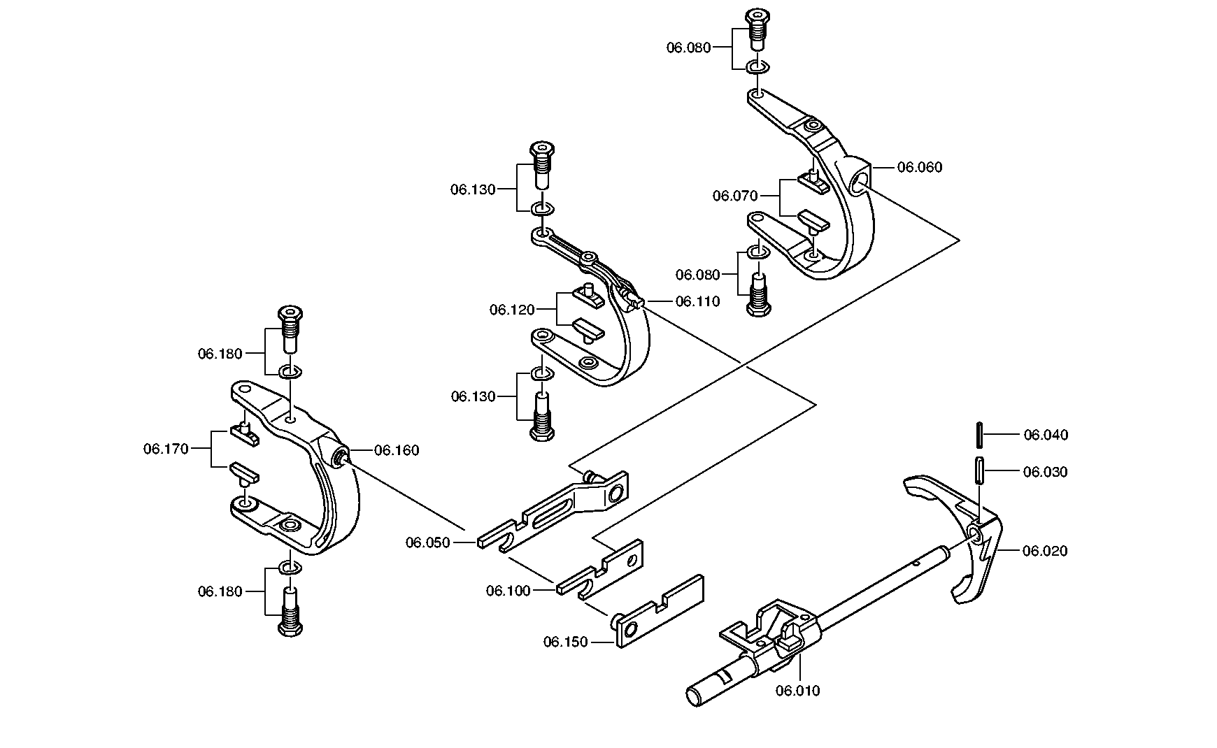 drawing for DAF 1380357 - SWING FORK