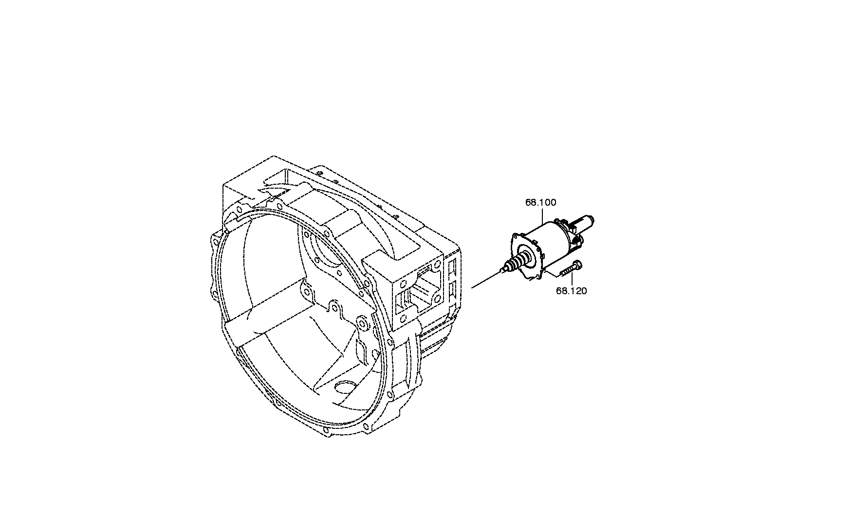 drawing for IVECO 5000822587 - CLUTCH CYLINDER