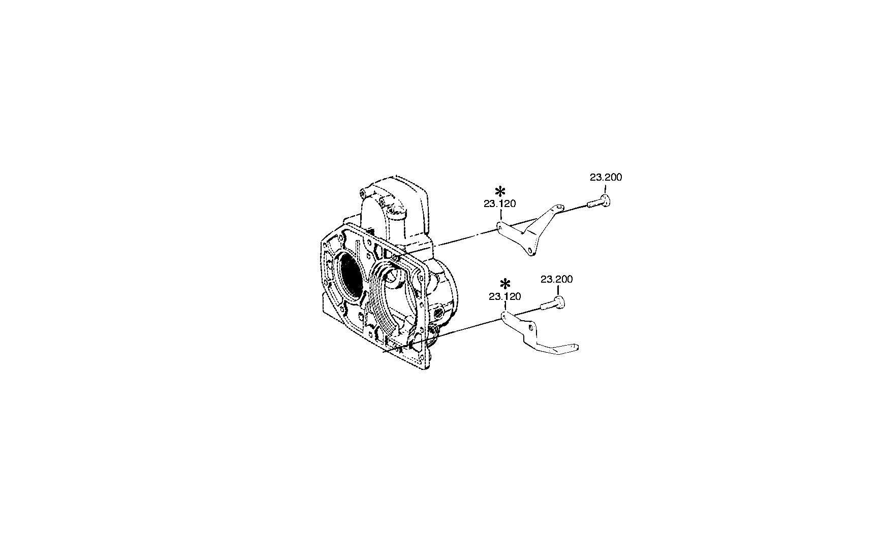 drawing for DAIMLER AG A0002606663 - SHIFT CYLINDER