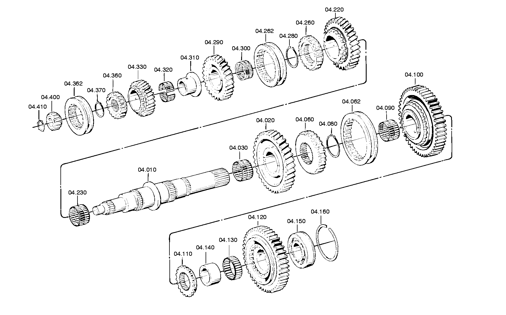 Technical drawing of DAIMLER AG A0059819910 NEEDLE CAGE with dimensions and layout (figure 4)