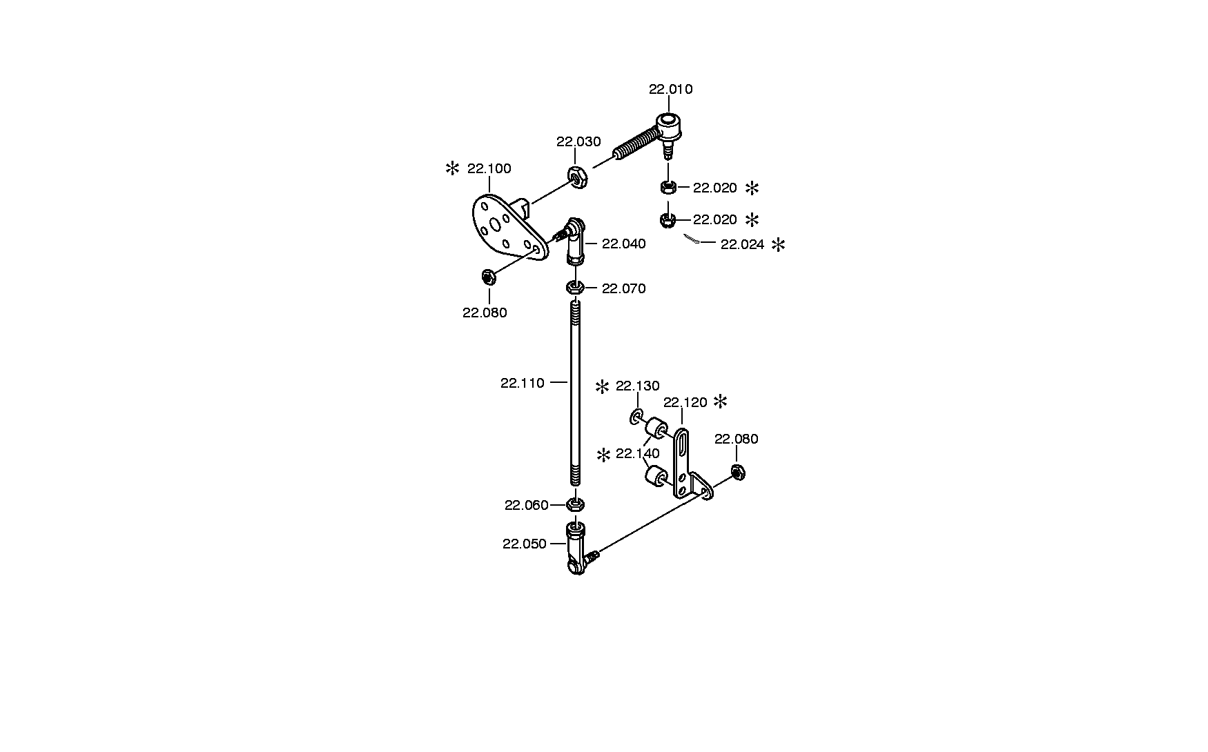 drawing for IVECO 02966878 - CONNECTING PART