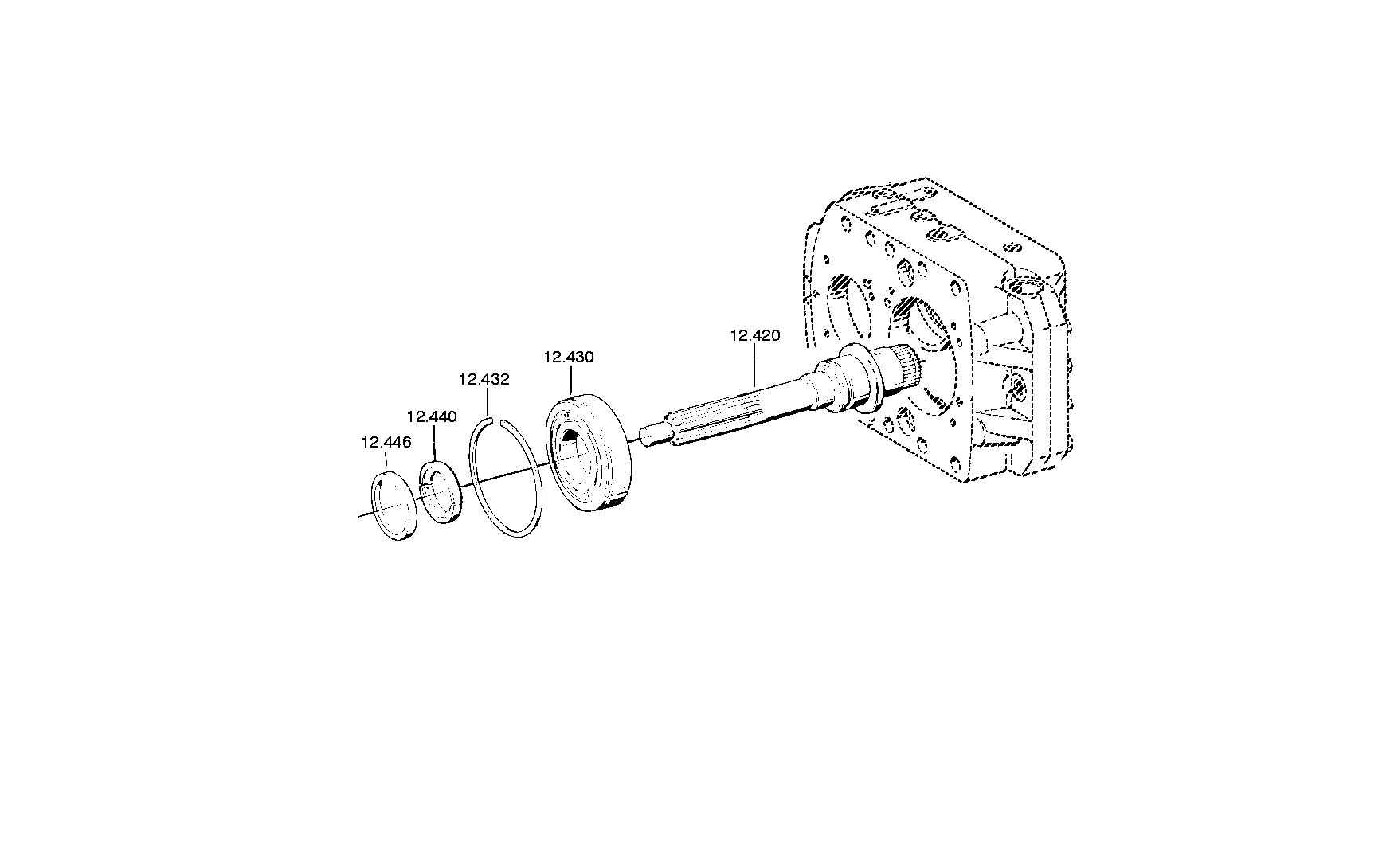 drawing for IVECO 623227 - HOUSING