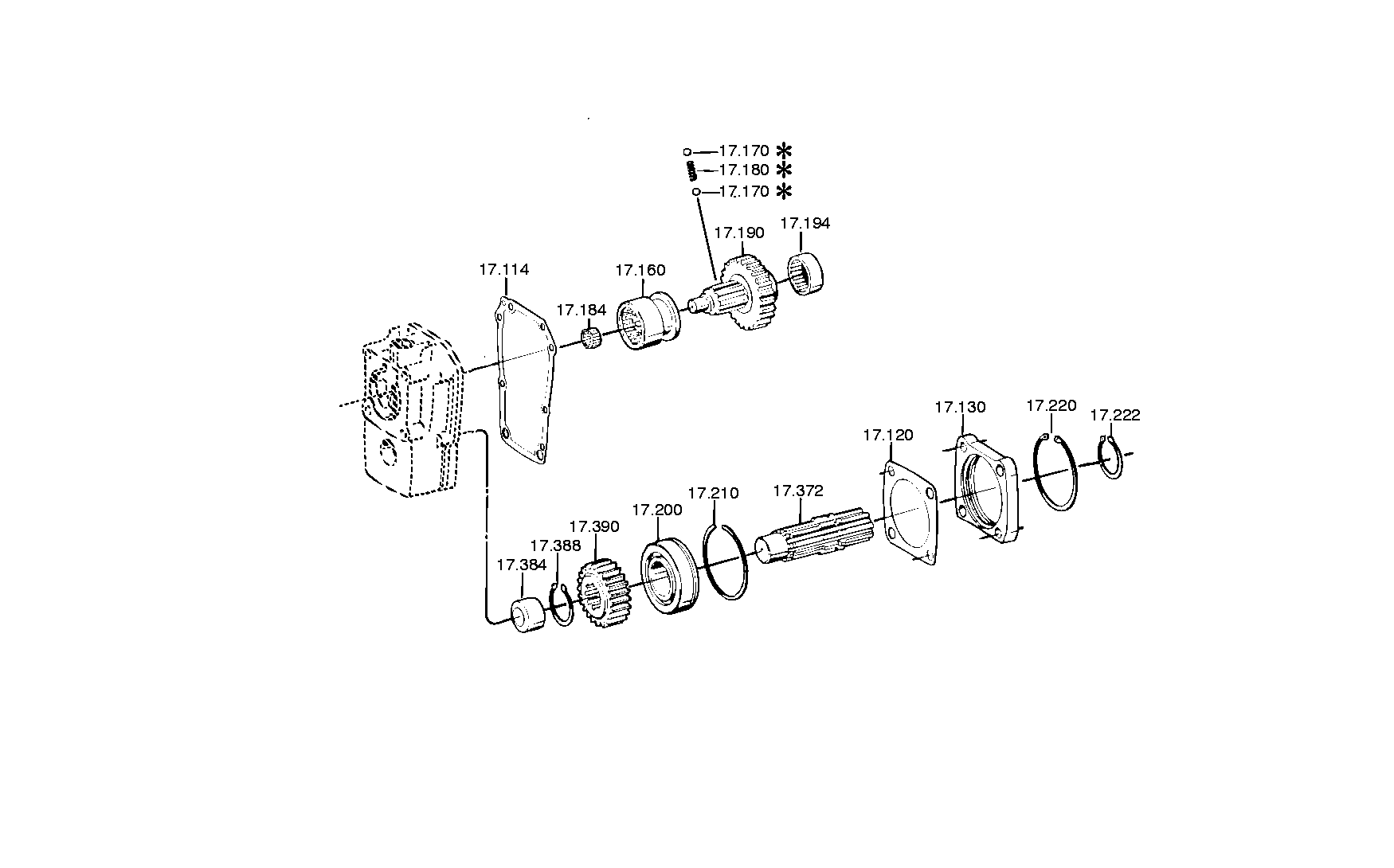 drawing for IVECO 5000807333 - HOUSING
