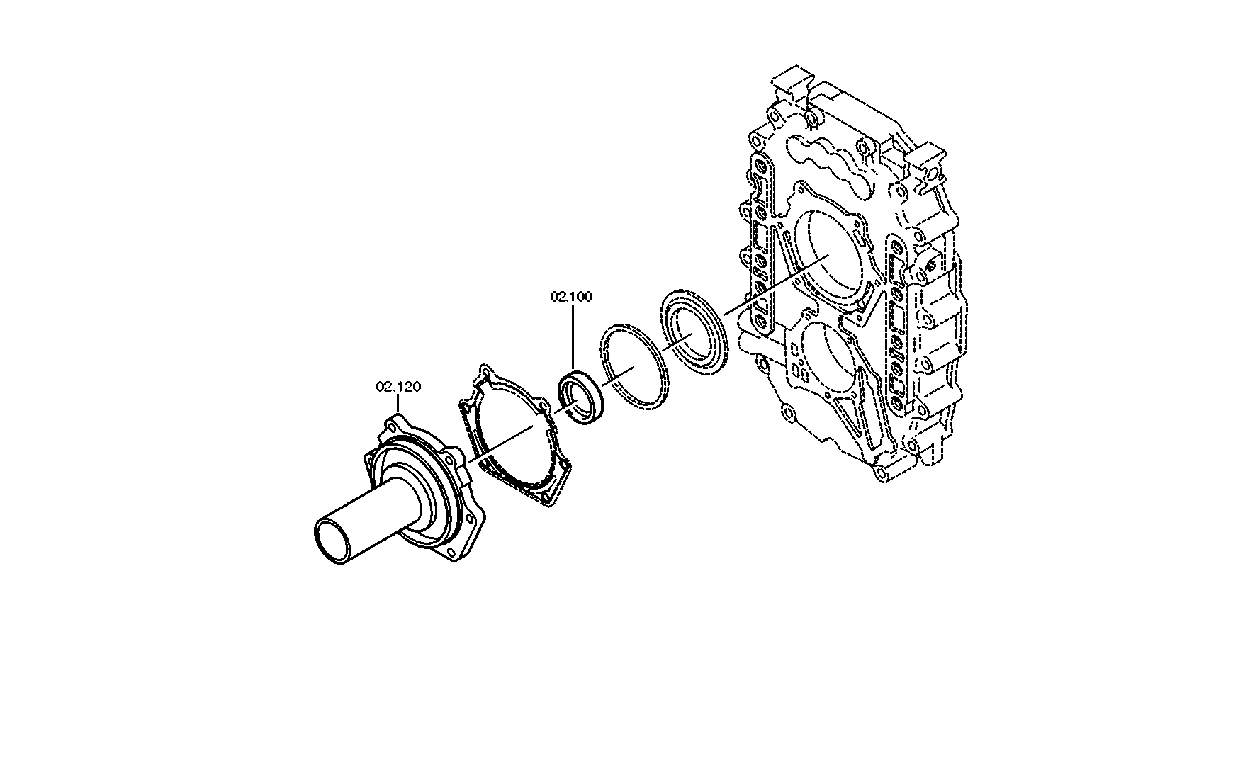 drawing for VOLVO TRUCKS 3121548 - SHAFT SEAL