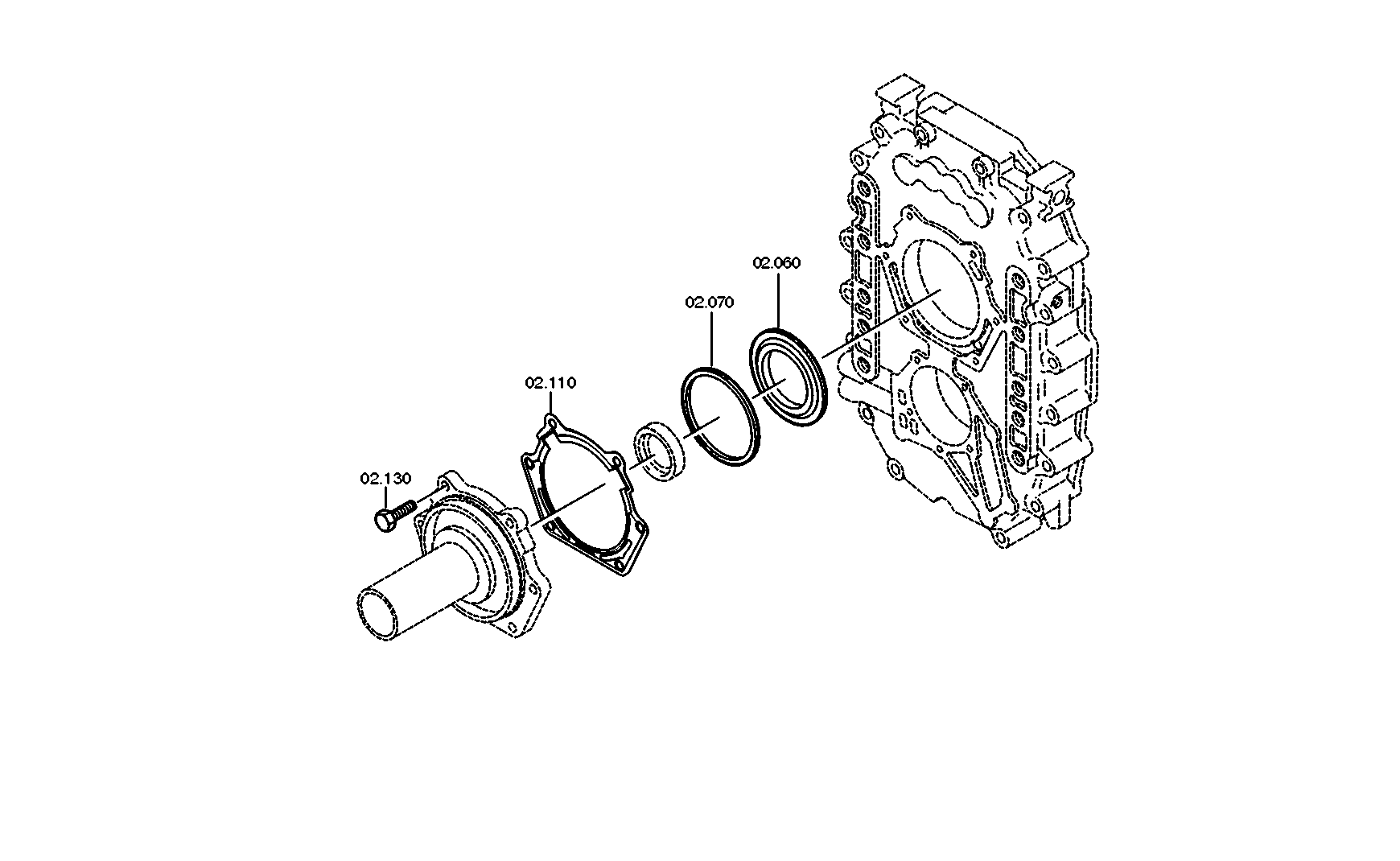 drawing for OE.A.F-GRAEF & STIFT 81.33208-0025 - PUMP SHAFT