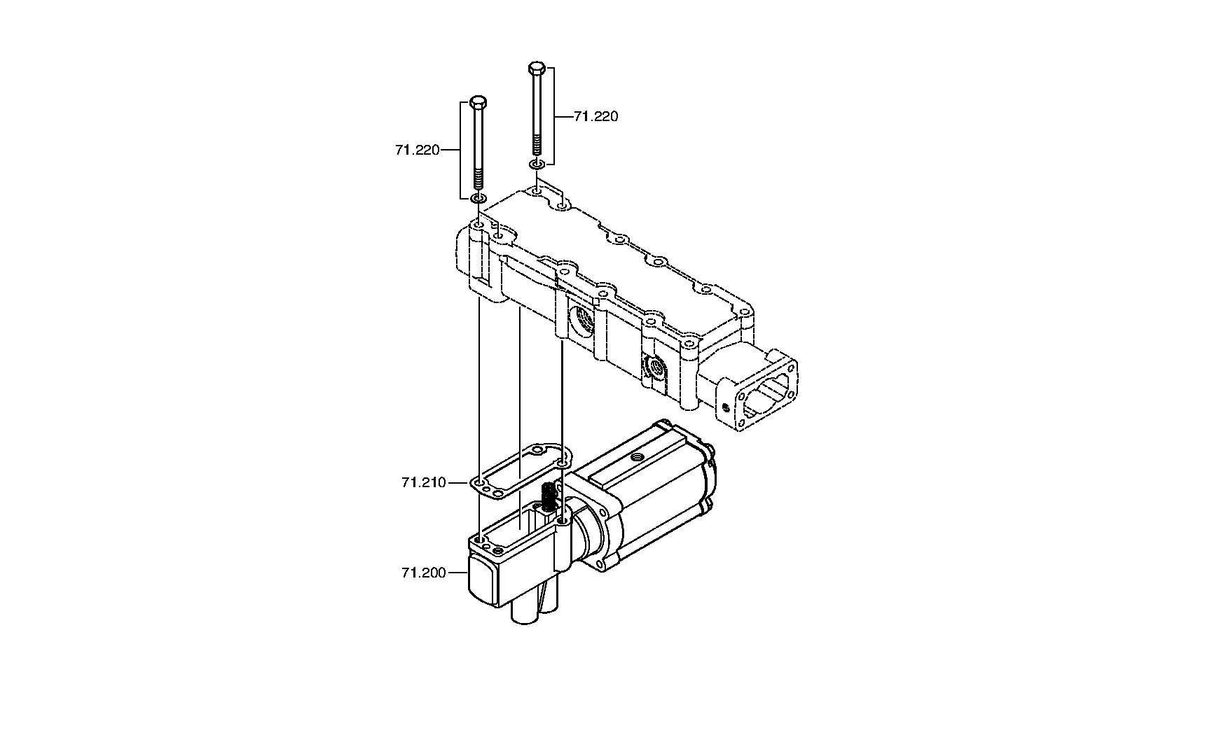 drawing for VBC 20853438 - PNEUMATIC SERVO UNIT