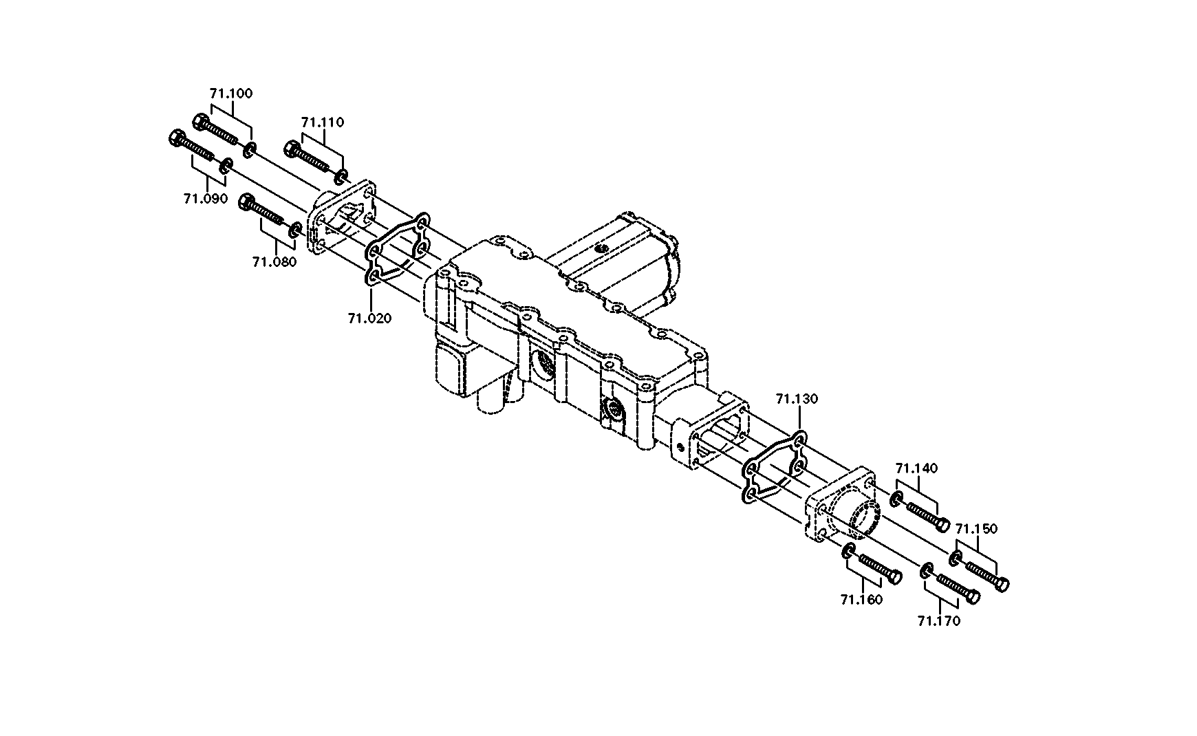 drawing for IVECO 42569665 - OUTPUT FLANGE