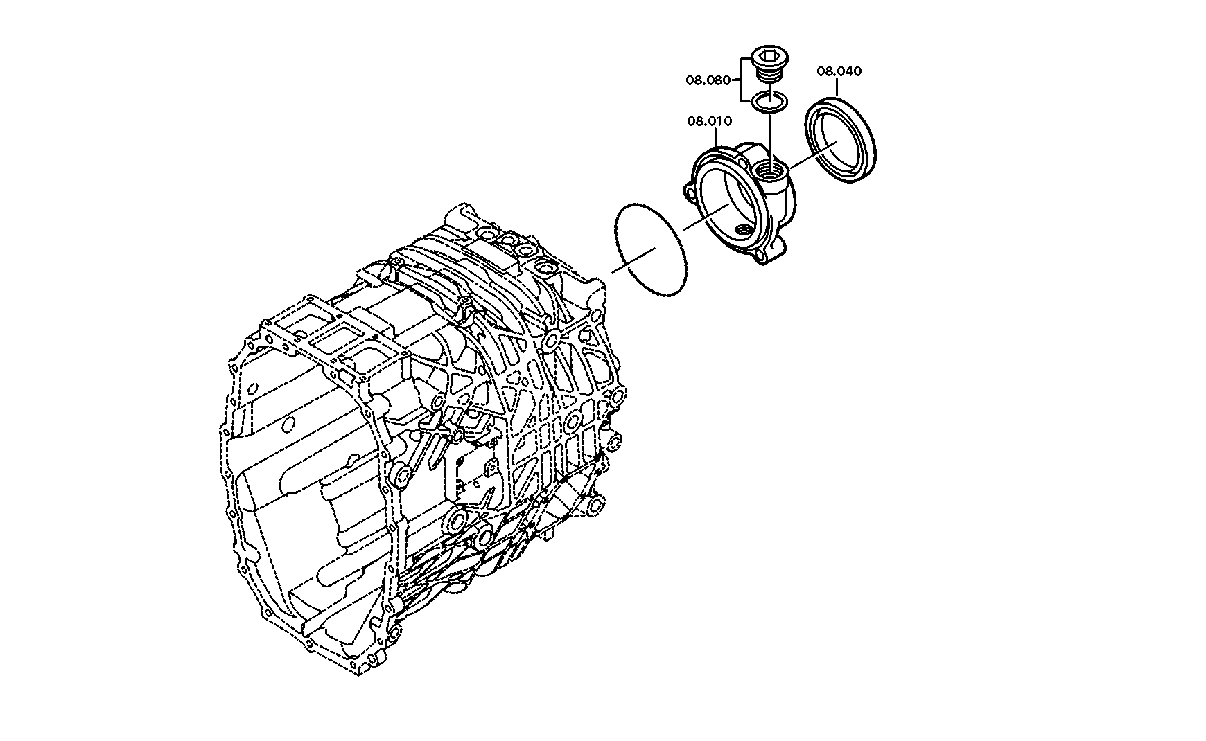 drawing for DAF 1450114 - SHAFT SEAL