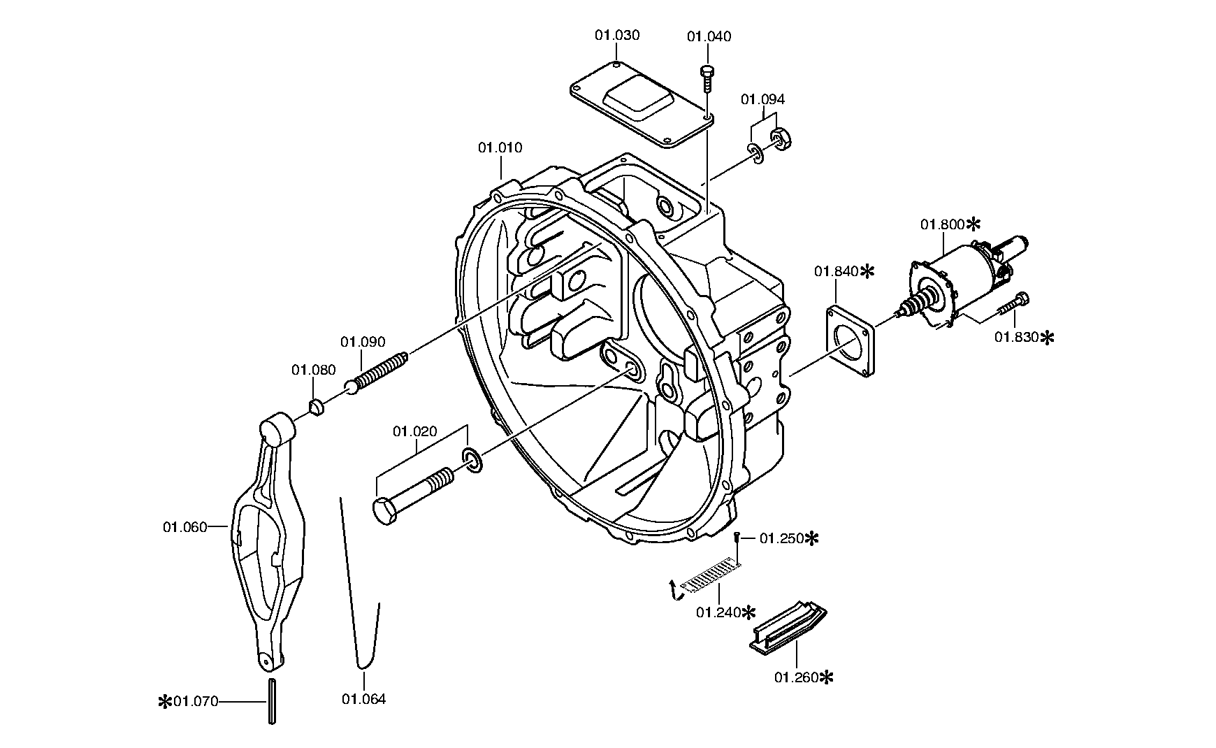 drawing for NISSAN MOTOR CO. 0501006795 - CLUTCH CYLINDER