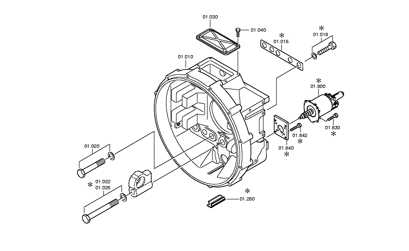 drawing for FORCE MOTORS LTD 64.30725-6001 - CLUTCH CYLINDER