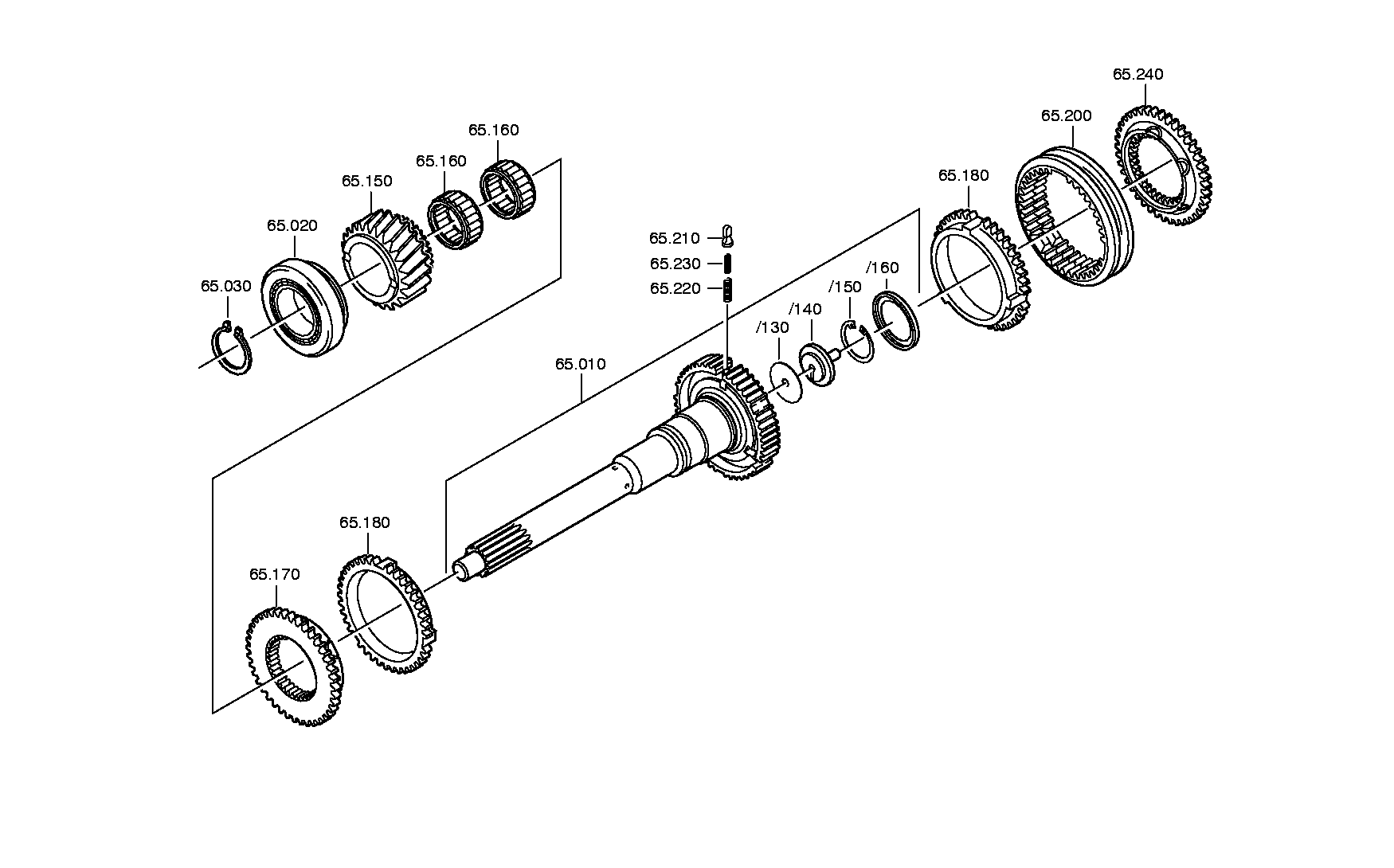 drawing for IVECO 8190987 - TAPERED ROLLER BEARING