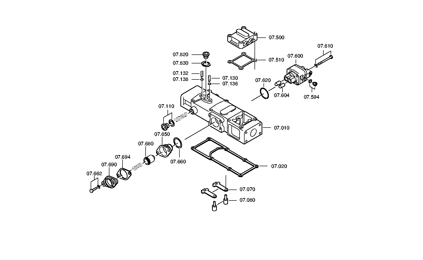 drawing for IVECO 5001859718 - CUT-OFF VALVE