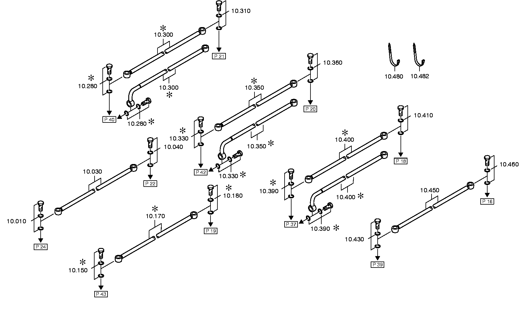 drawing for DAIMLER AG A0002674549 - PIPE