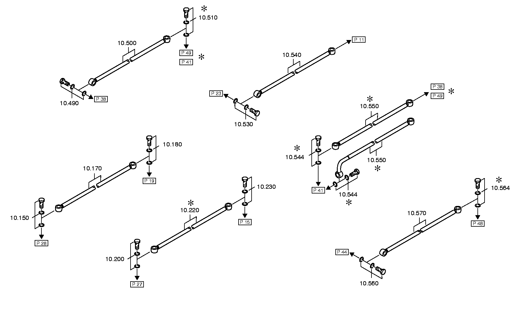 drawing for DAIMLER AG A0002674549 - PIPE