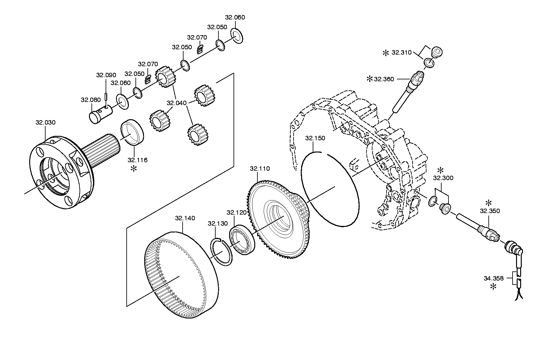 drawing for S.N.V.I.-C.V.I. 1134192 - PLANET CARRIER