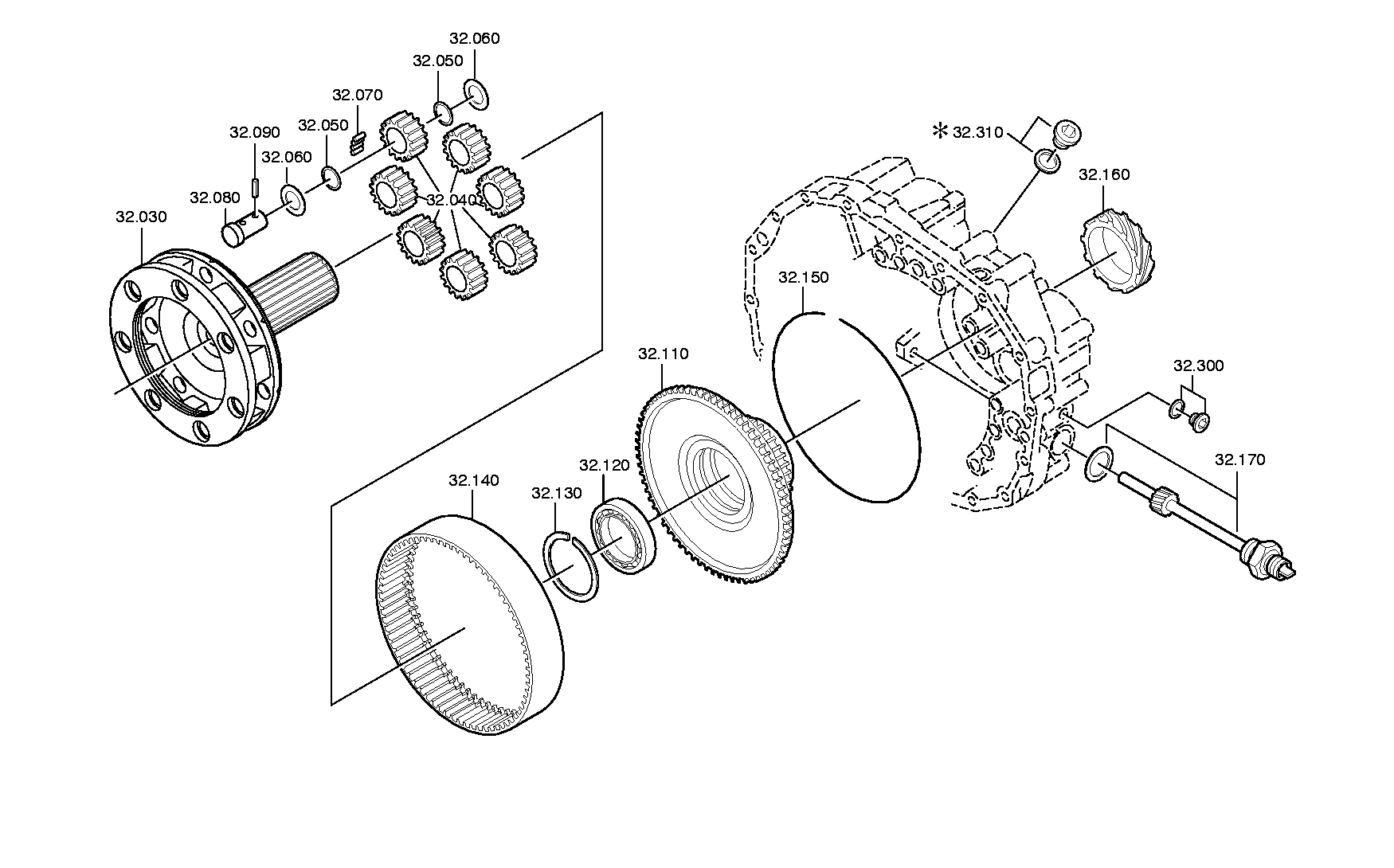 drawing for IVECO 5000819830 - PLANET CARRIER