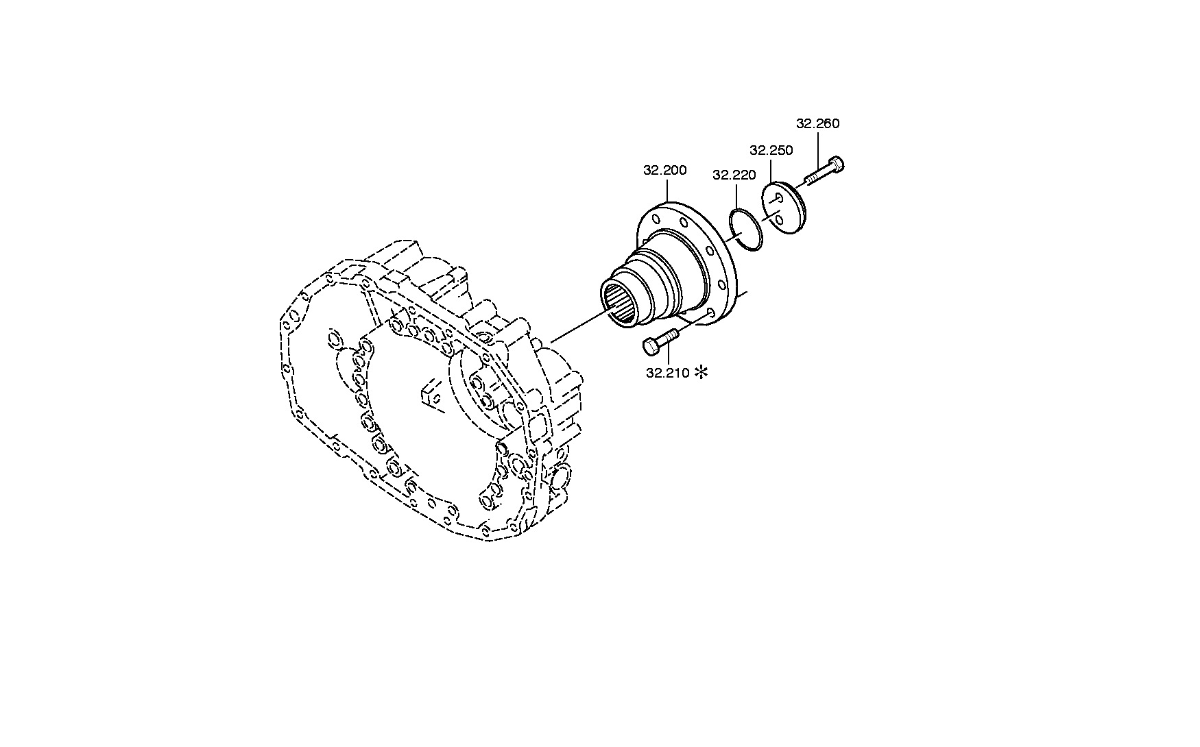 drawing for IVECO 5001839037 - PLANET GEAR SET