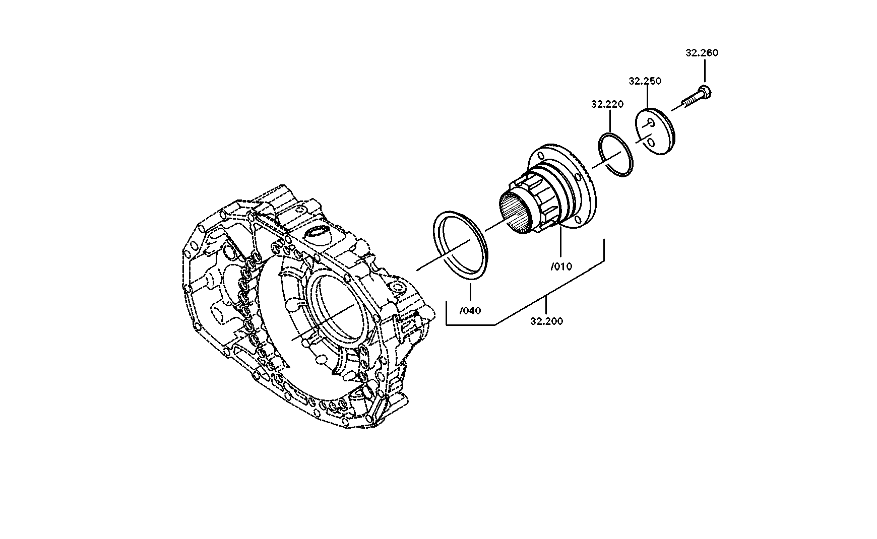 drawing for DAF 1924068 - PLANET GEAR SET