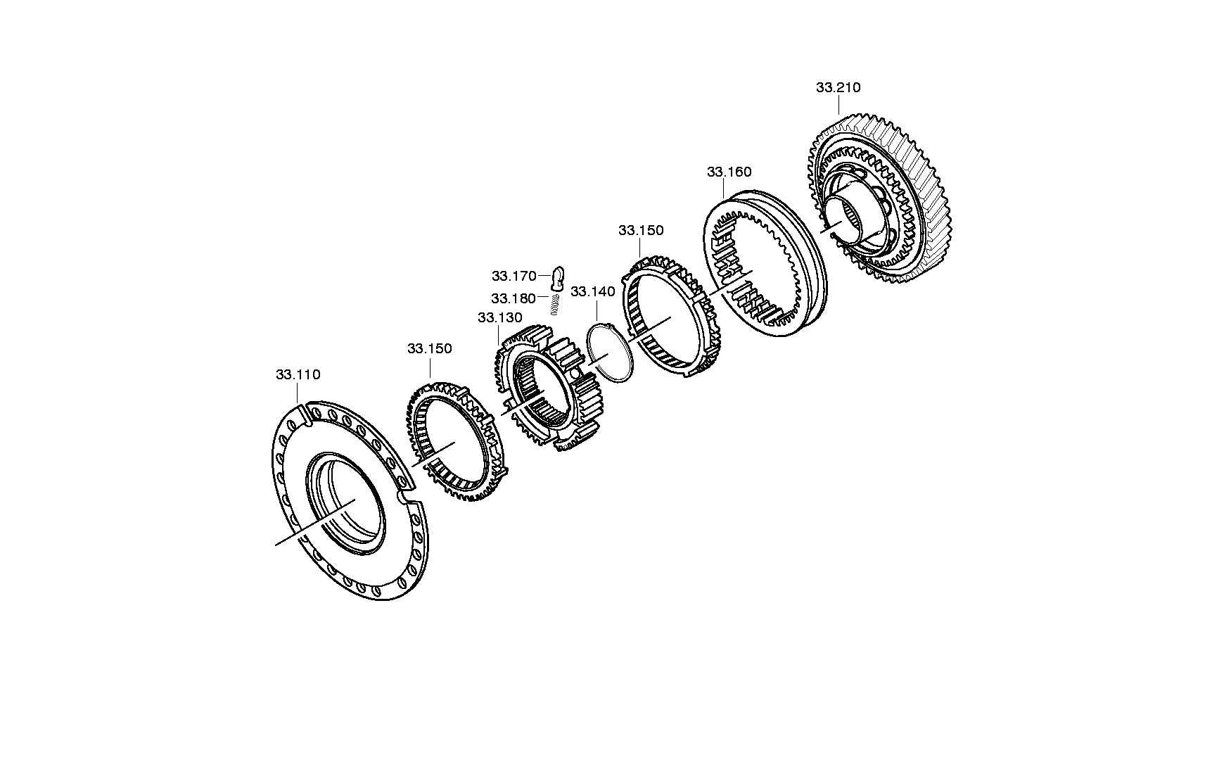 drawing for DAIMLER AG A0002632420 - CLUTCH BODY