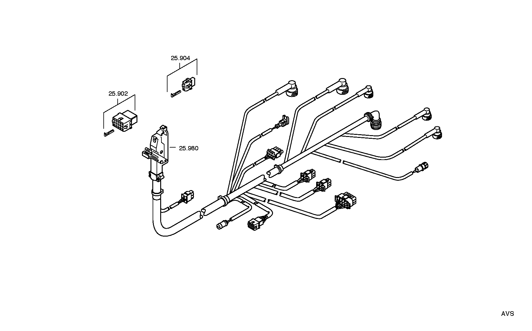 drawing for ZF Countries 000,630,2227 - PLUG KIT