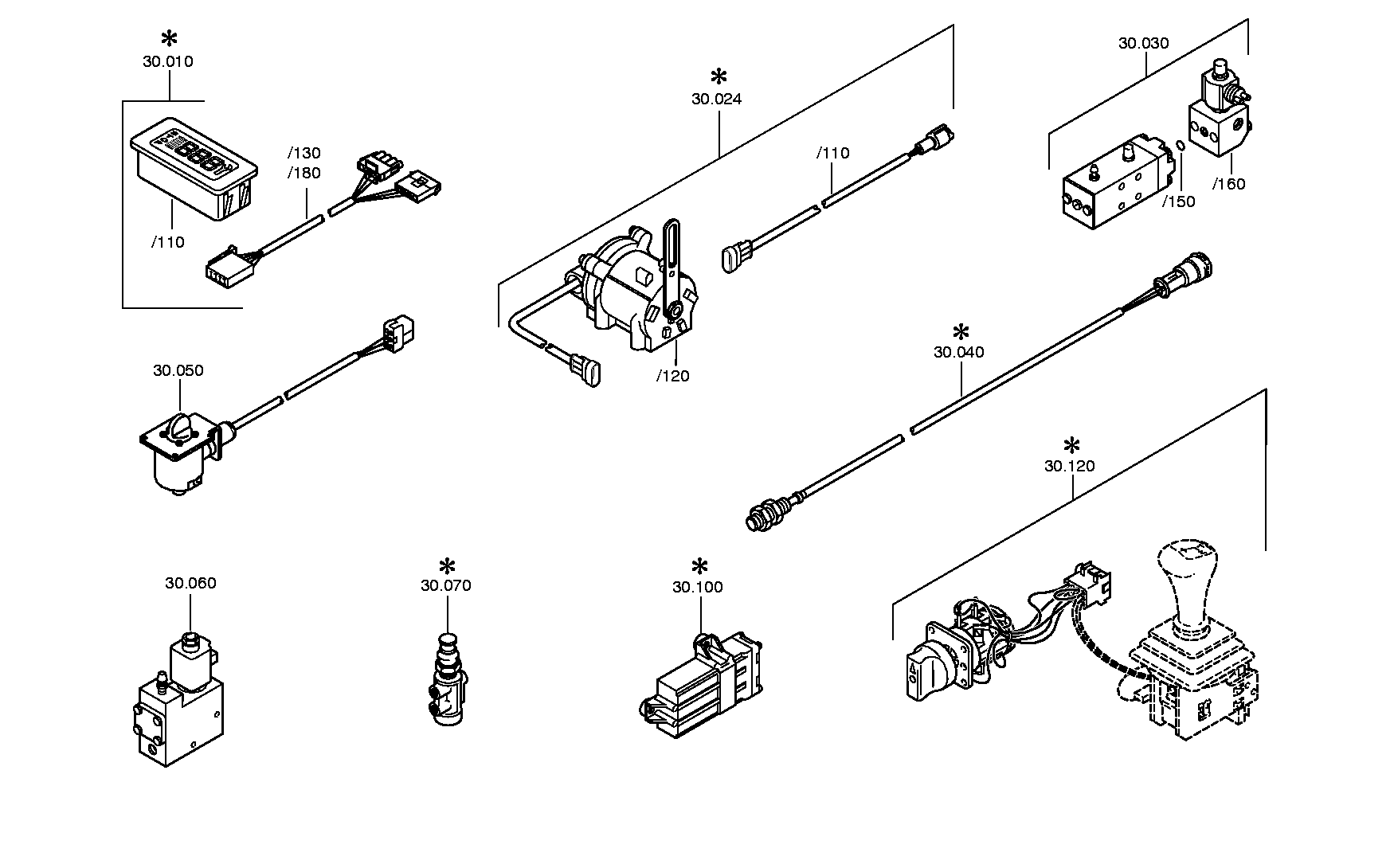 drawing for DAF 1195957 - CLUTCH VALVE