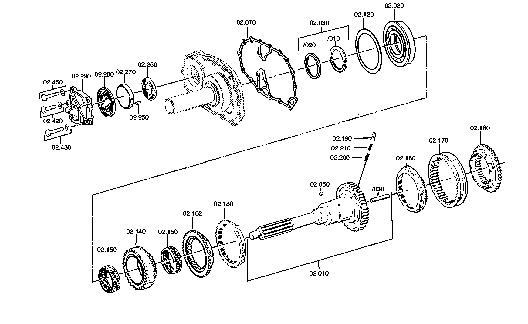 drawing for DAF 1746025 - CYLINDER ROLLER BEARING