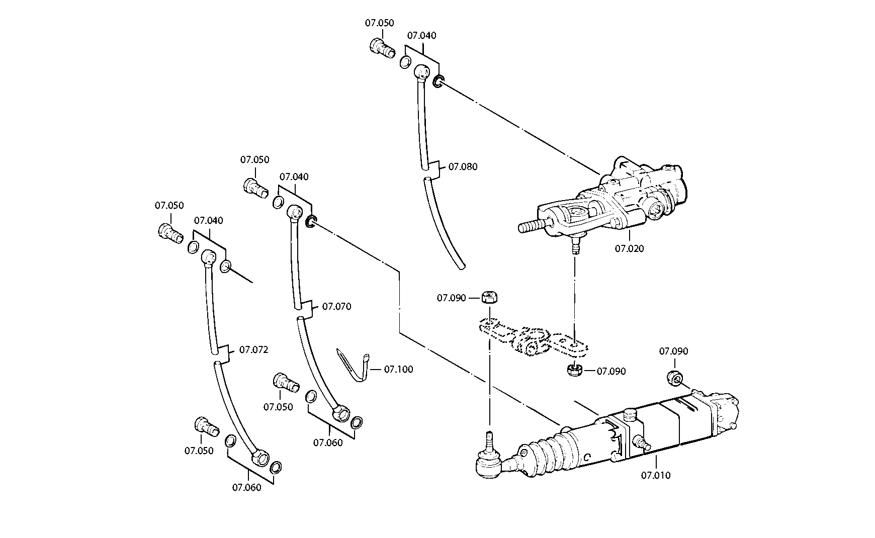 drawing for DAIMLER AG A6272600063 - SHIFT CYLINDER