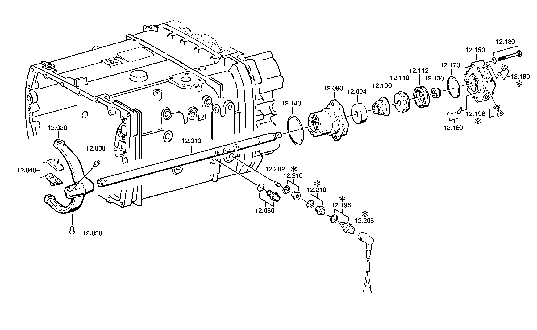 drawing for DAIMLER AG A0012605957 - 5/2 WAY VALVE