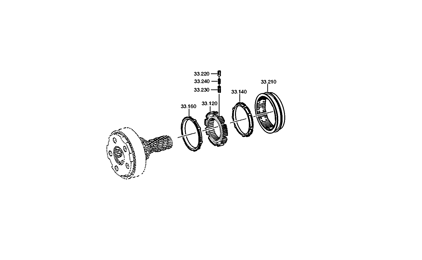 drawing for DAIMLER AG A0002631720 - CLUTCH BODY