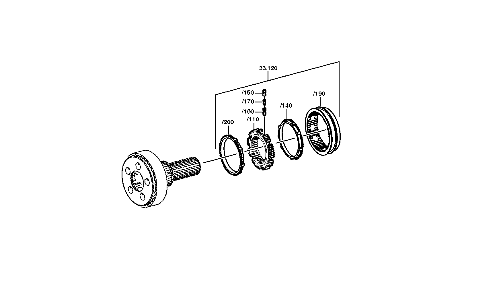 drawing for DAIMLER AG A0002631720 - CLUTCH BODY