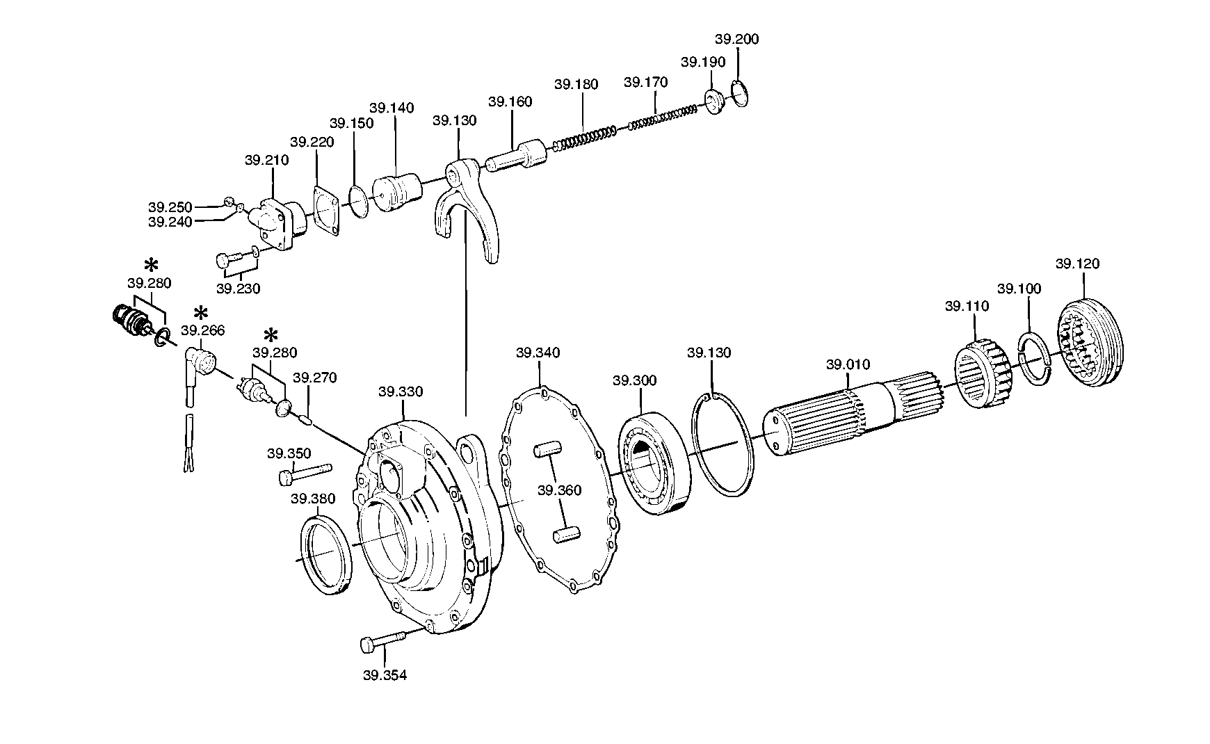 drawing for DAF 694034 - PRESSURE SWITCH